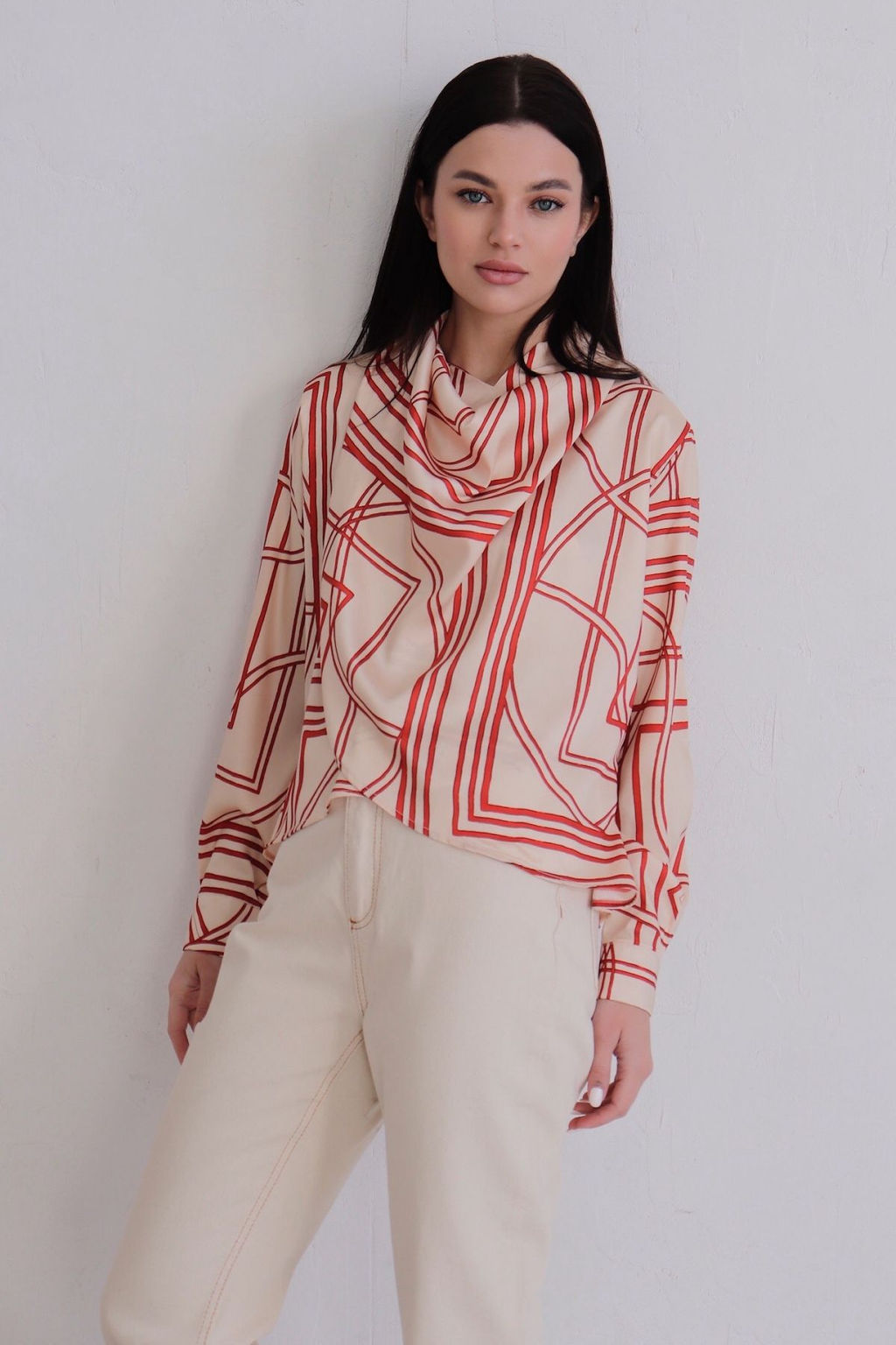 12012 Блуза с драпировкой - Martichelli фото 7