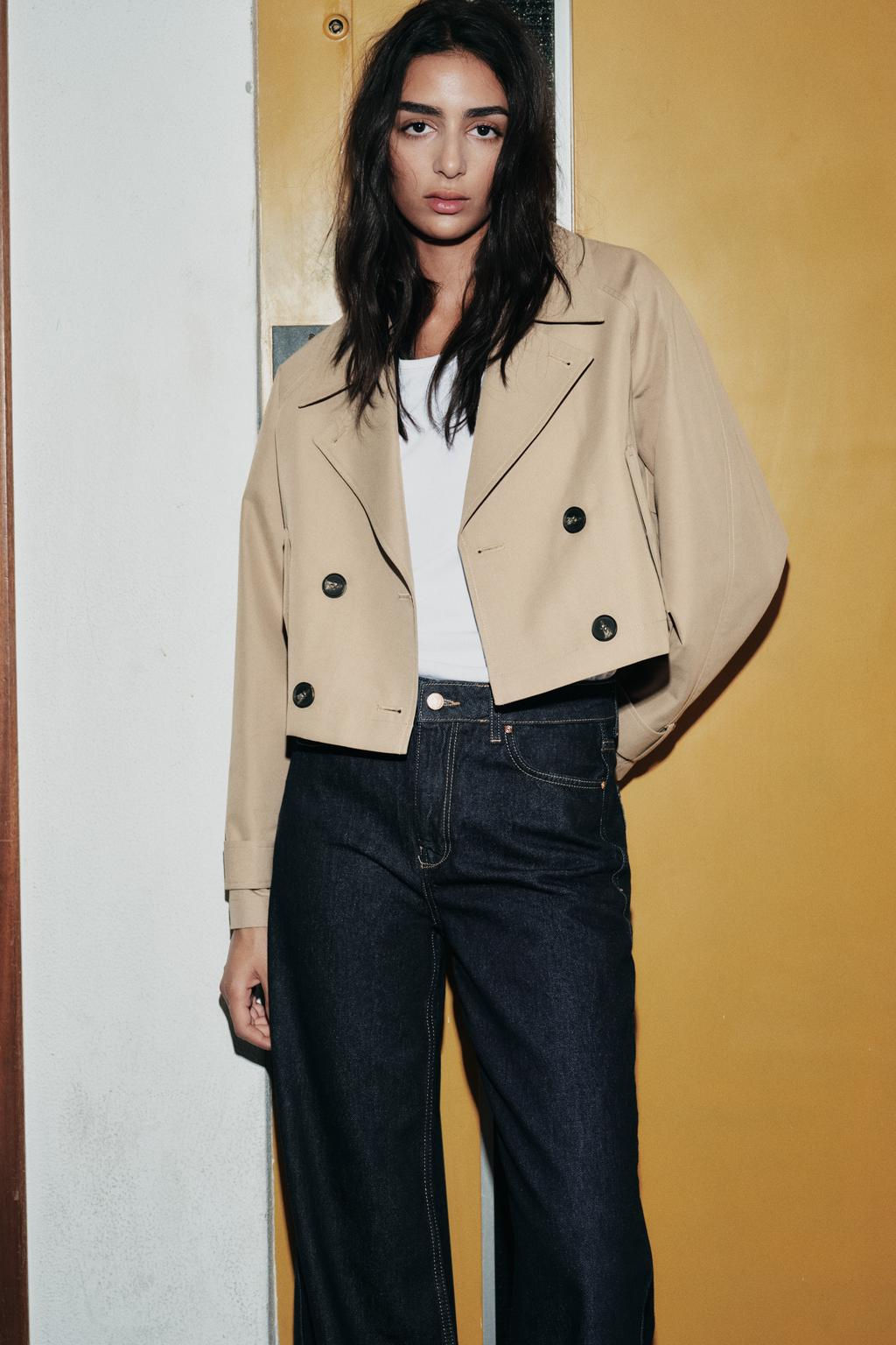 SHORT TRENCH-STYLE JACKET - Zara фото 13