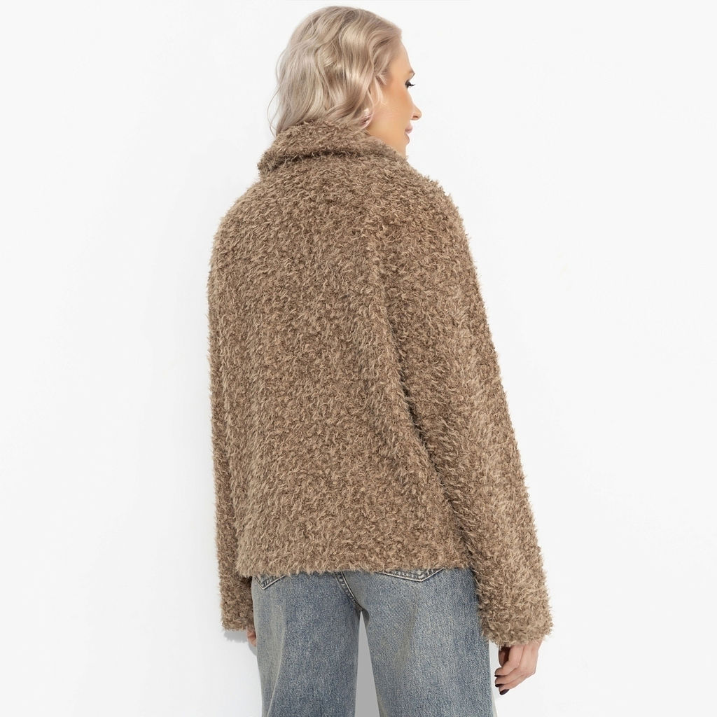 Полупальто с акцентным подкладом, Слишком заметна (oversize, 42-48) - Charutti фото 5