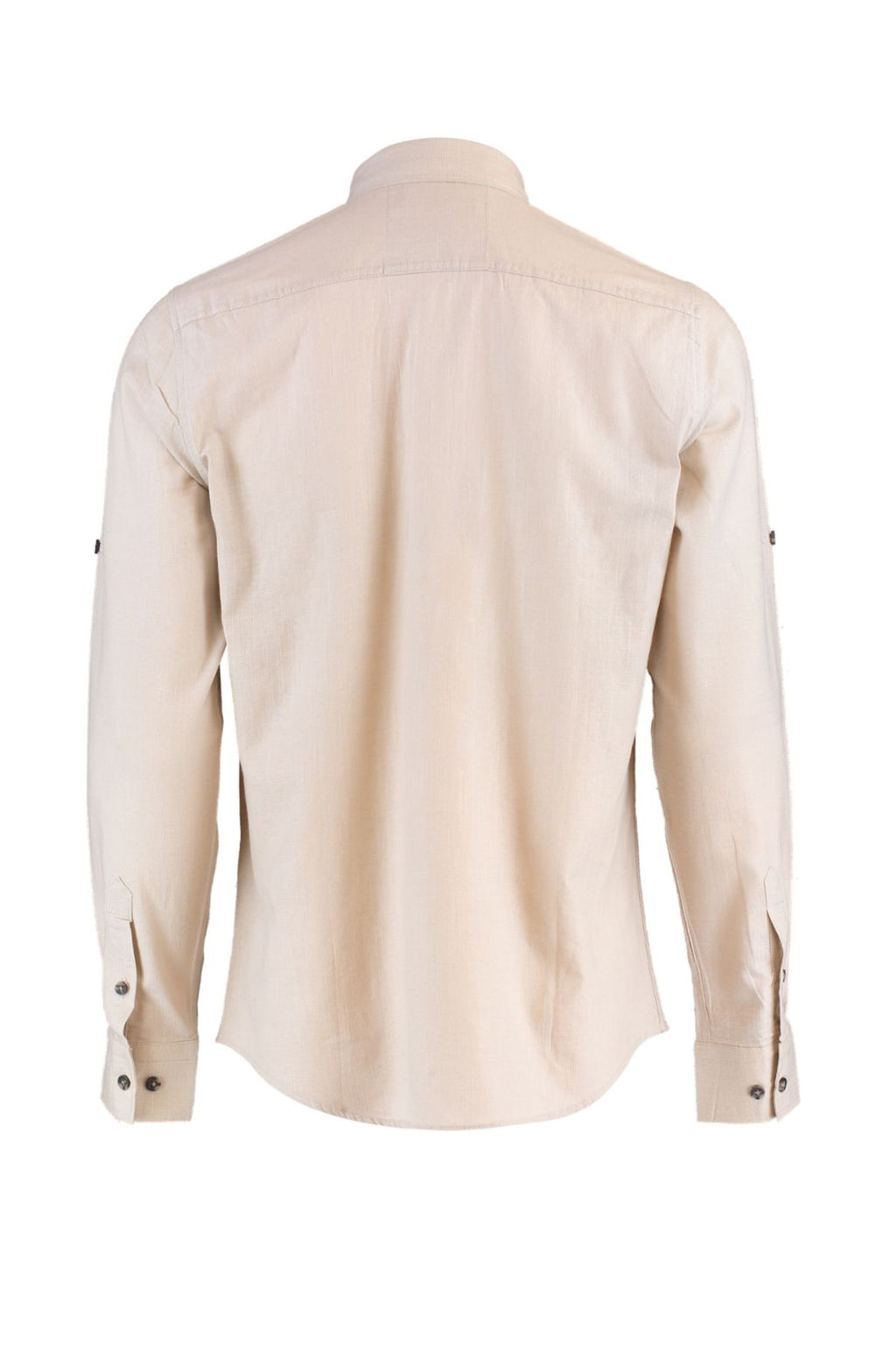 TRENDYOL MAN Koyu Yesil Dugmeli Yaka Apoletli Slim Fit Uzun Kol %100 Pamuklu Keten Gorunumlu Gomlek TMNSS20GO0189 - Trendyolmilla фото 28