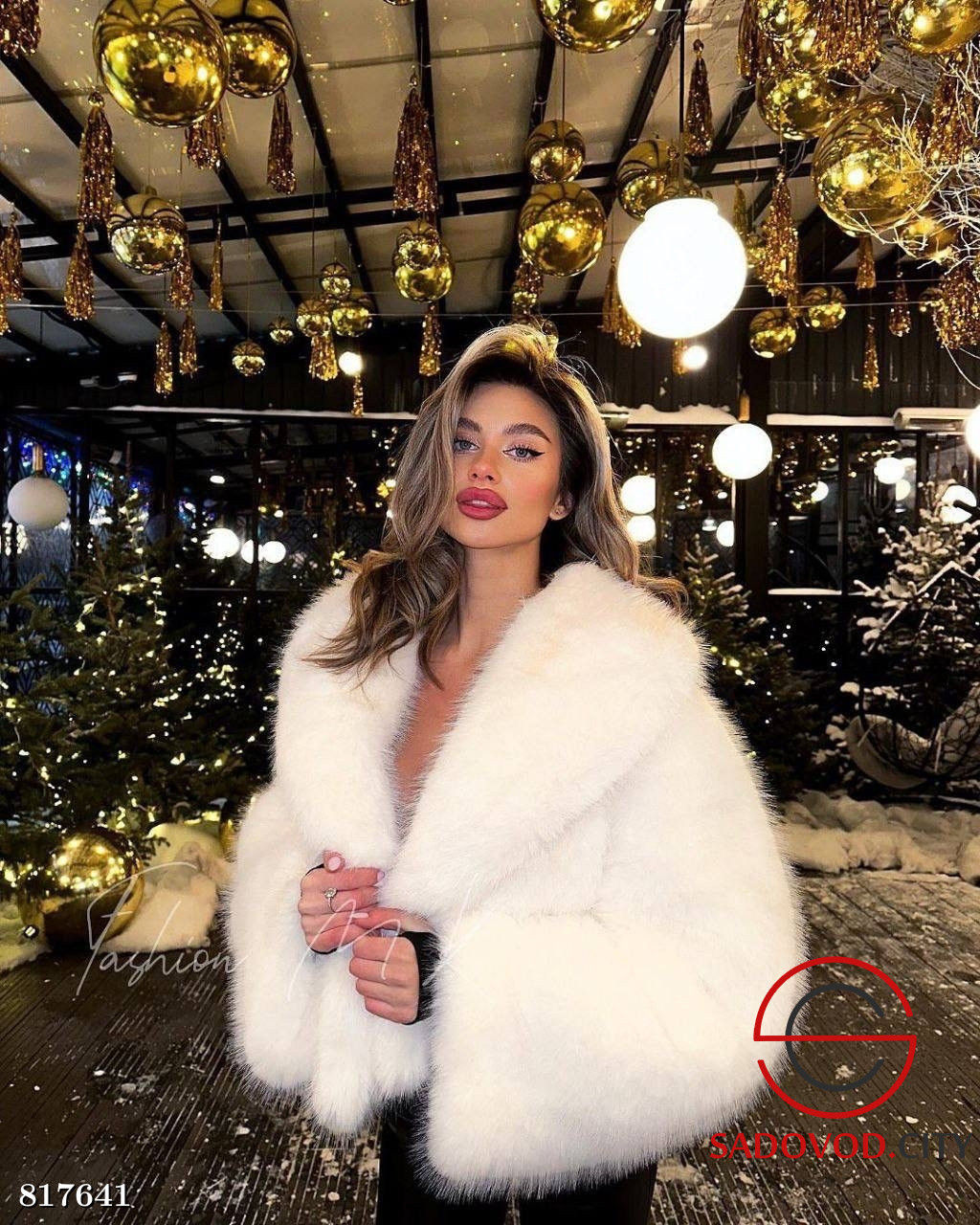 Шуба женская из искусственного меха