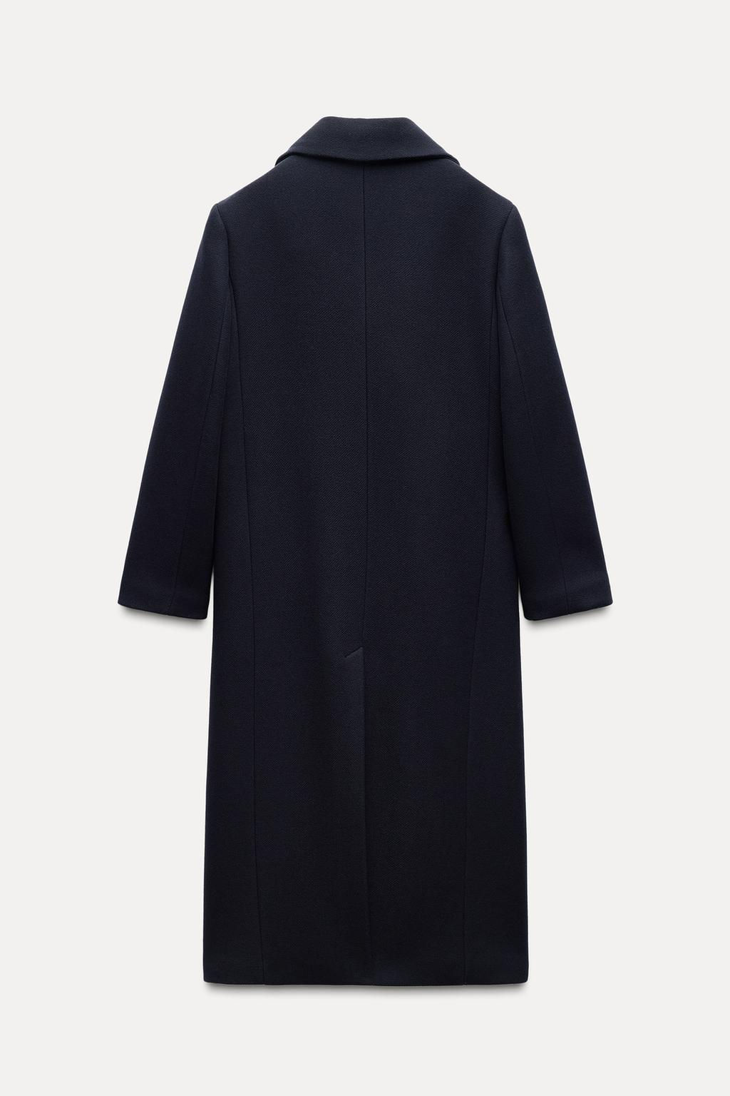 DOUBLE-BREASTED WOOL BLEND COAT ZW COLLECTION - Zara фото 2