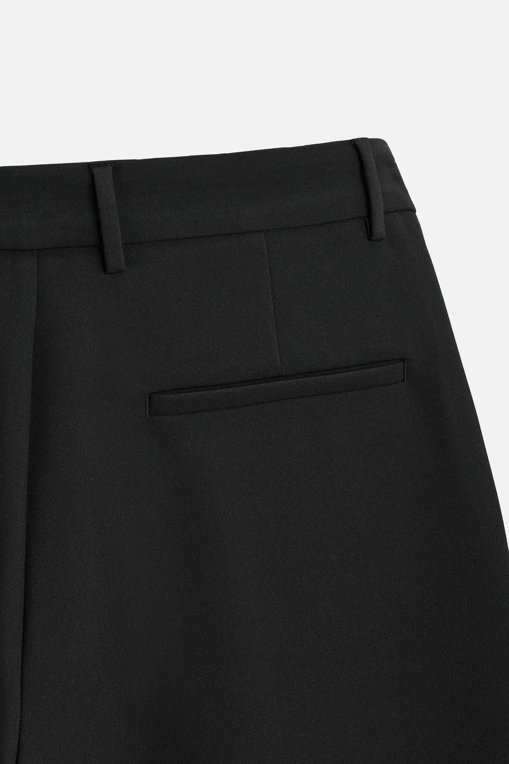 RELAXED FIT PLEATED TROUSERS - Zara фото 8