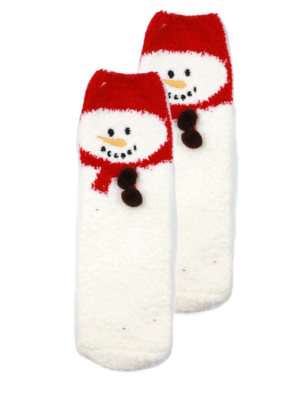 Носки НГ махровые р.35-40 Christmas Снеговик на красном - Krumpy фото 2