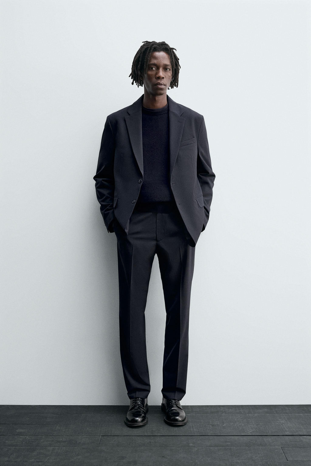 WOOL SUIT TROUSERS