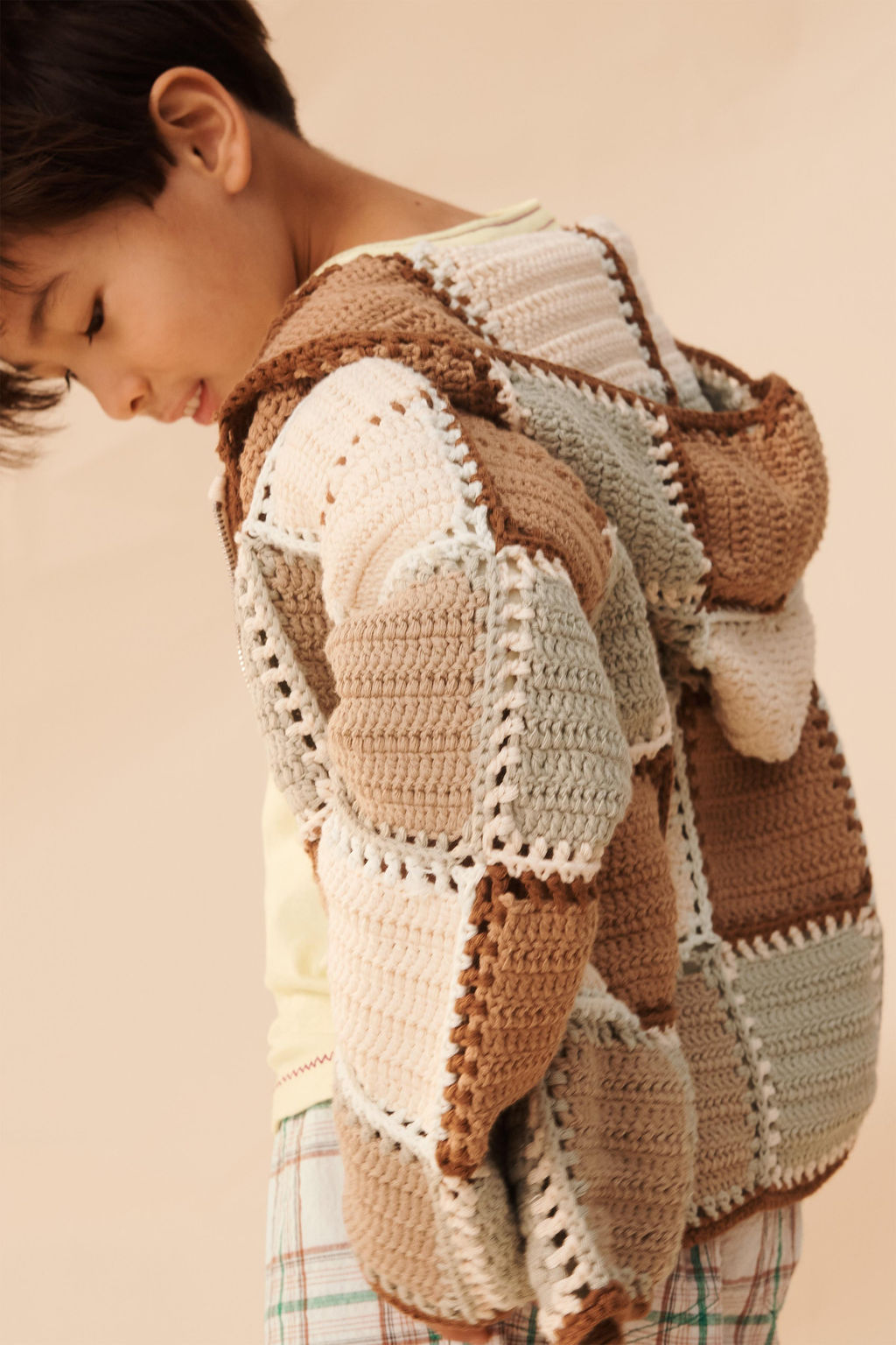 CHAQUETA PUNTO CROCHET CAPUCHA LIMITED EDITION / Multicolor - Zara фото 4