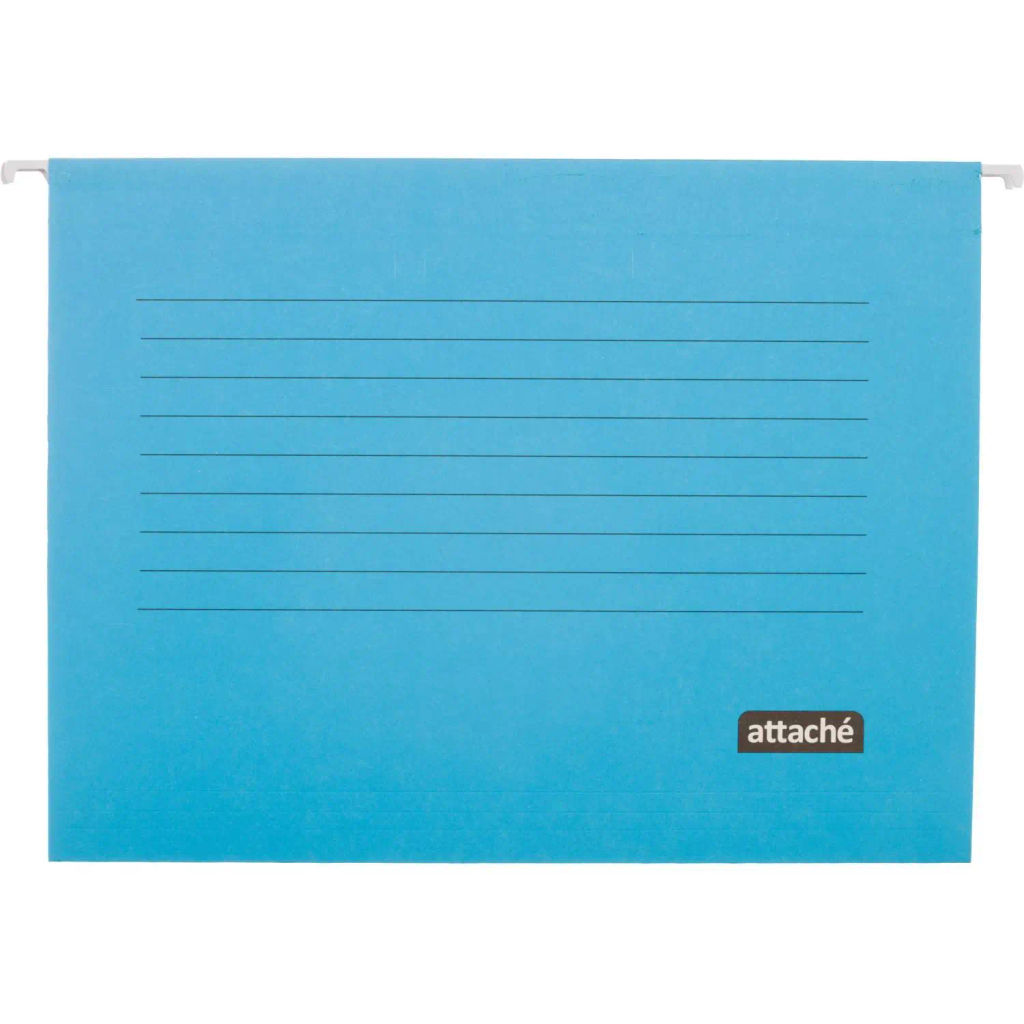 Папка подвесная  Attache, А4, картон, синий, до 200л., 5шт/уп  фото 2