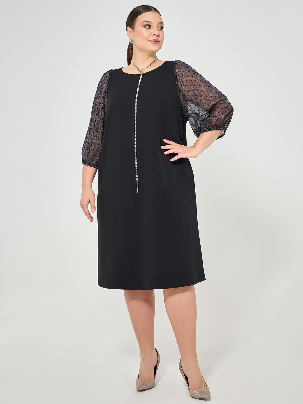 Платье 0218-2 чёрный кварц - Dora фото 40