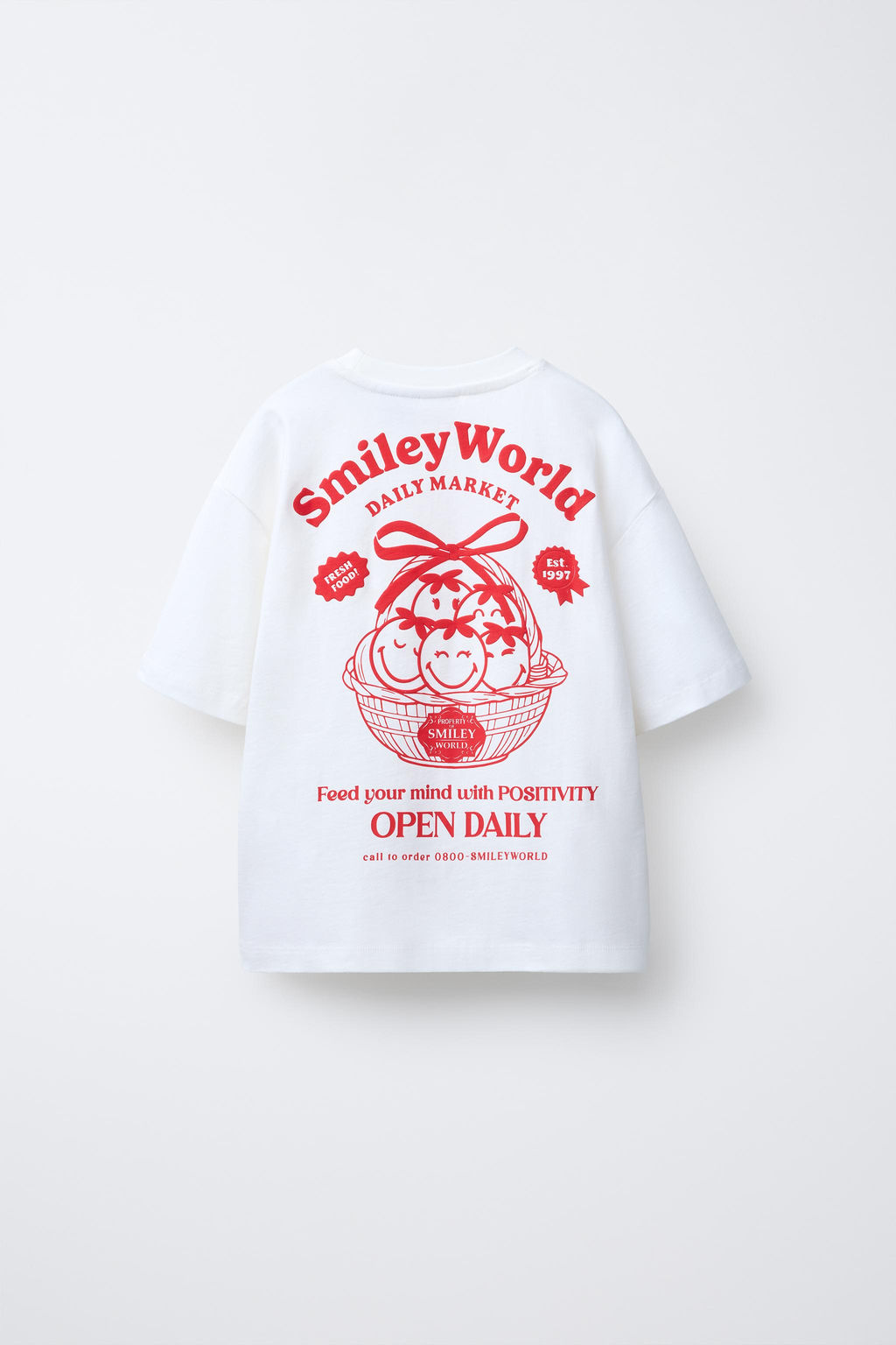 SMILEYWORLD ® PRINT AND PATCH T-SHIRT - Zara фото 2