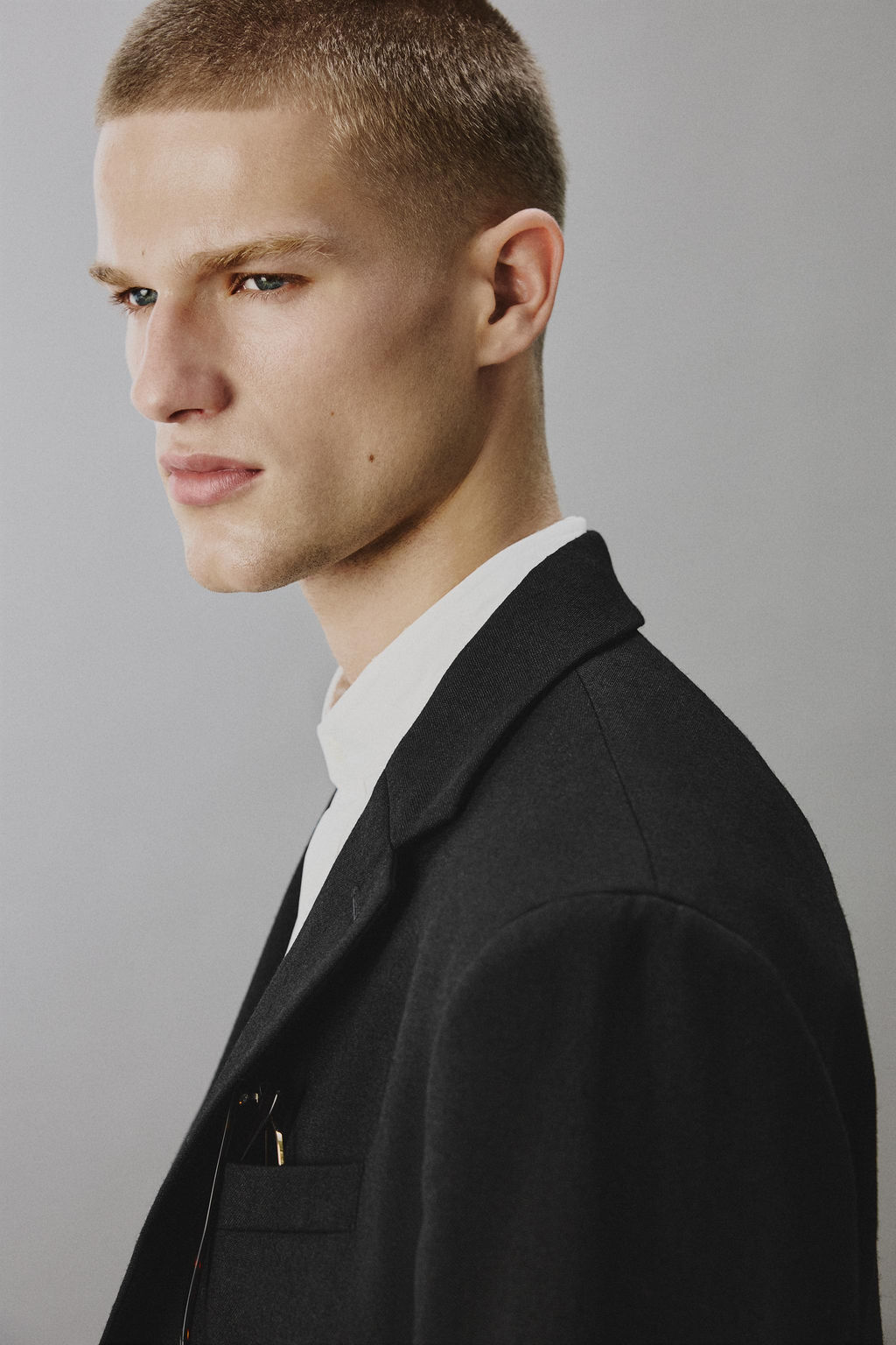 BLAZER TRAJE 100% LANA / Negro - Zara фото 7