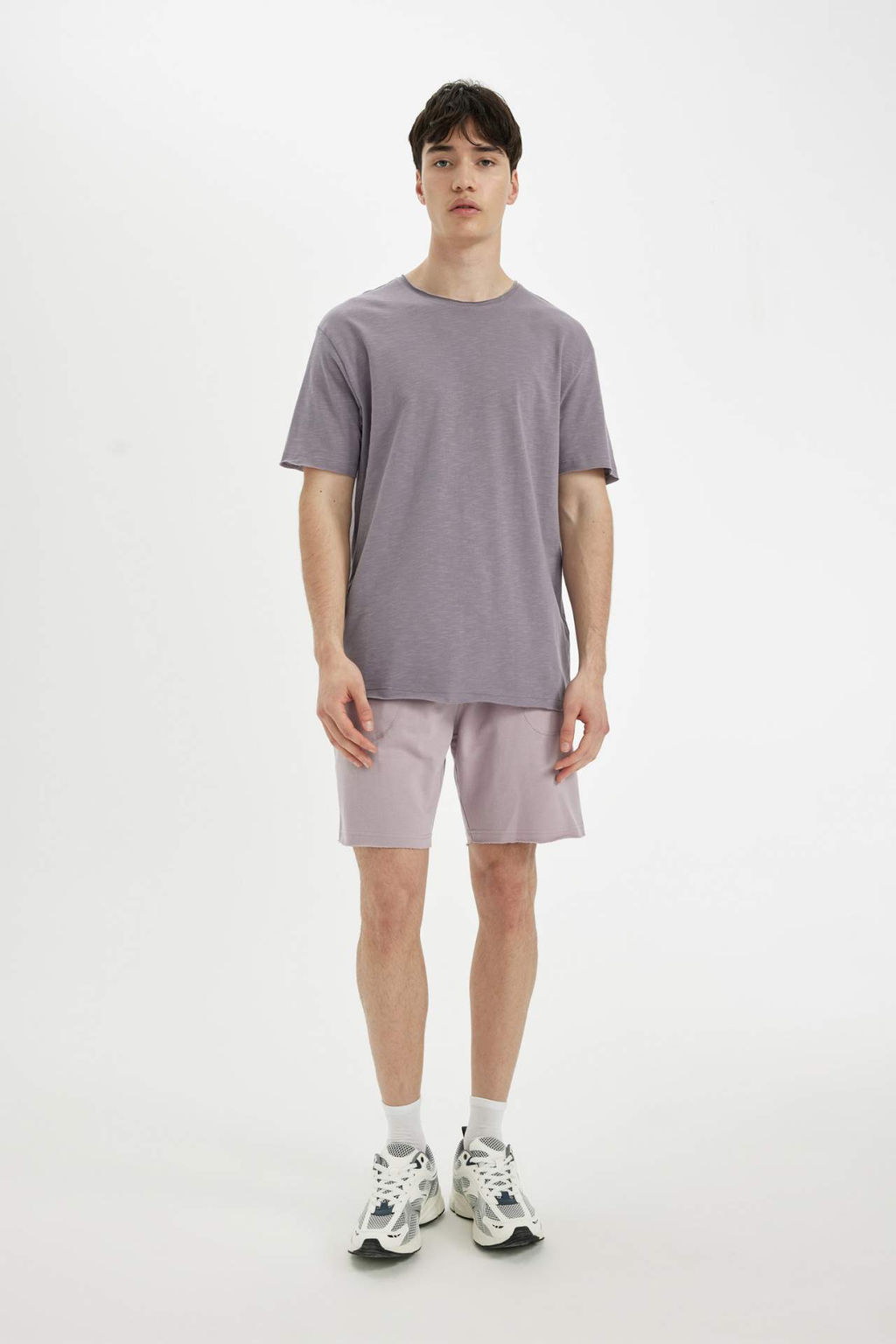 Slim Fit Dar Kesim Dar Paca Cepli Basic Duz Sort - Defacto фото 6