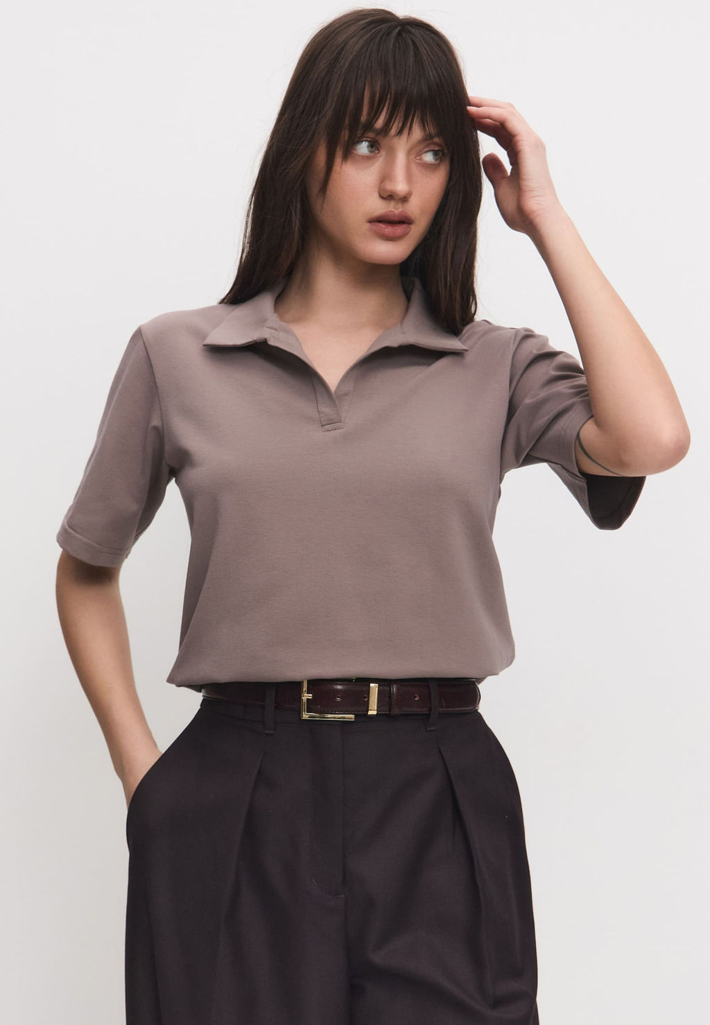 Футболка-поло женская 25234-492 мокко - Avese фото 13