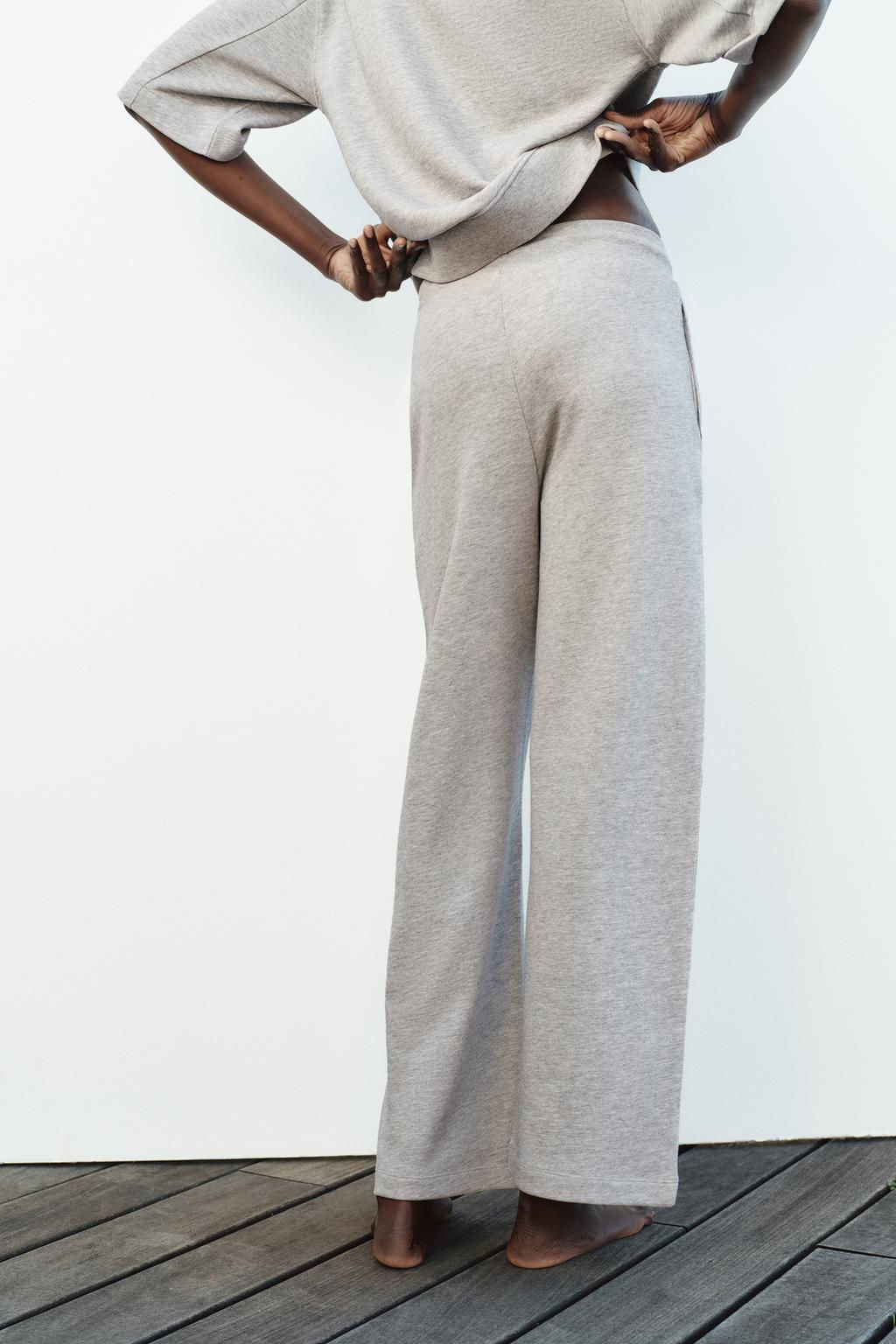 FADED WIDE-LEG TROUSERS - Zara фото 6