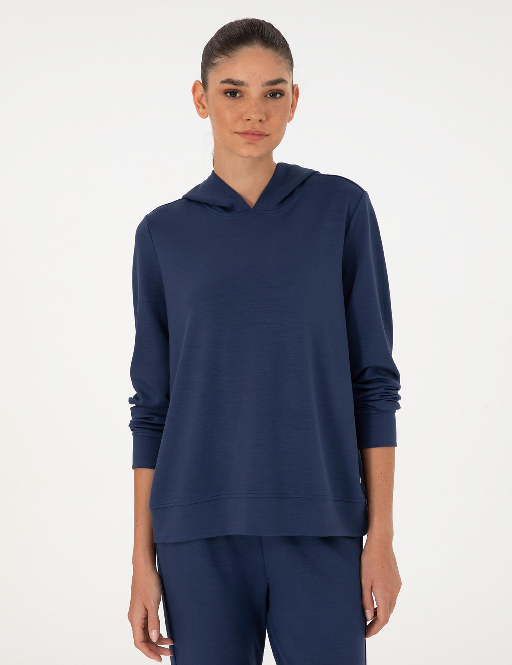 Lacivert Oversize Modal Kuma_ Sweatshirt - Pierre cardin фото 3