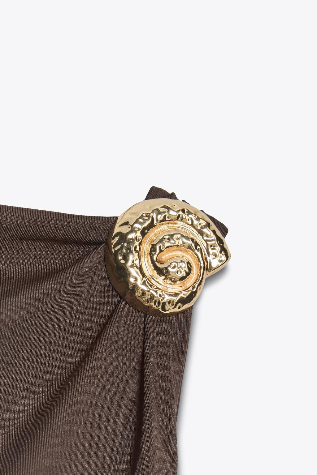 SHELL POLYAMIDE DRESS - Zara фото 3