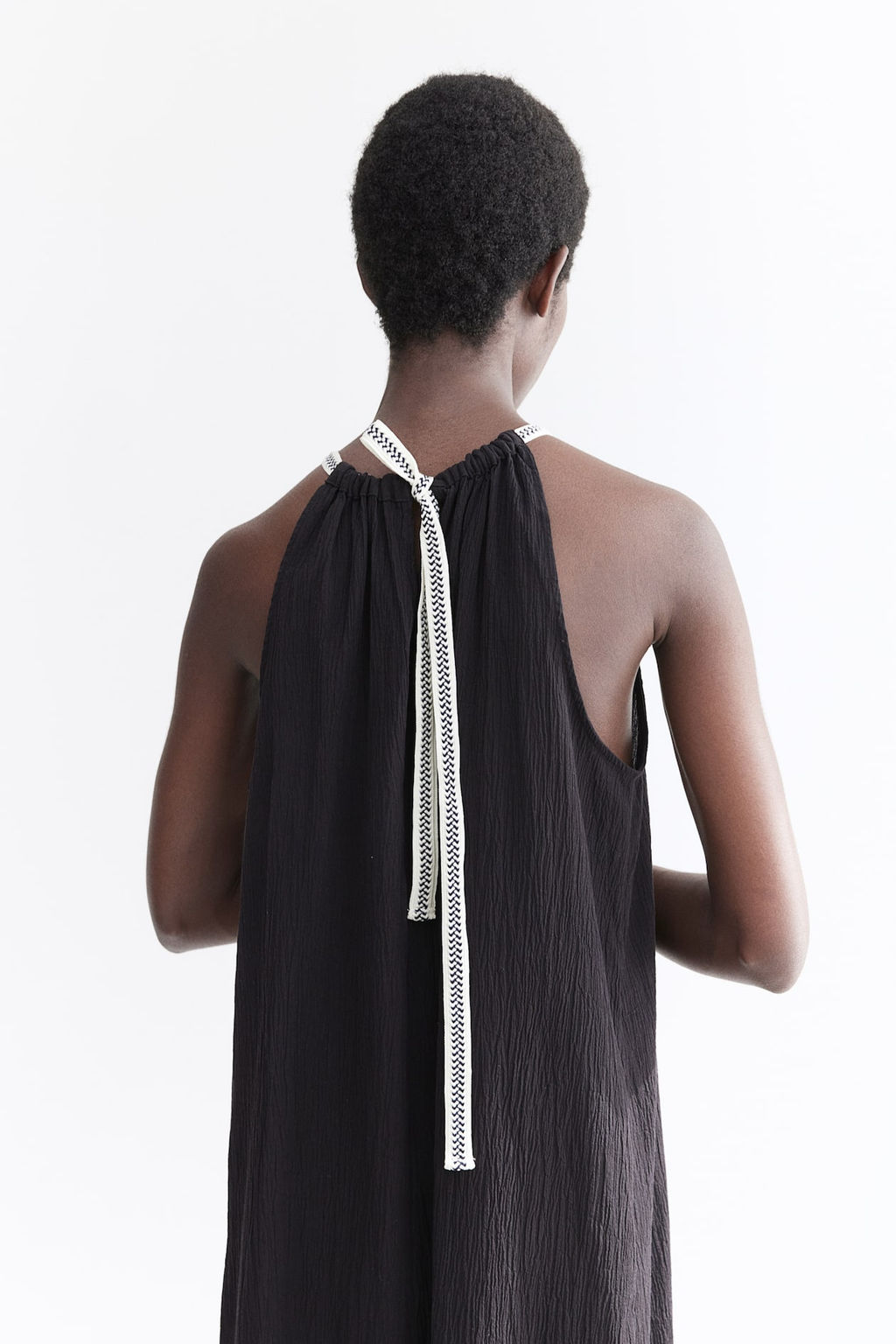 Vestido de algodon con cordon de ajuste - H&m фото 5