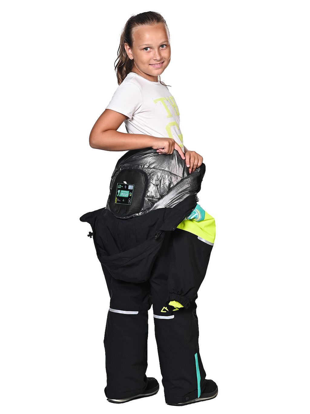 Комбинезон T-9080 Черно-зеленый