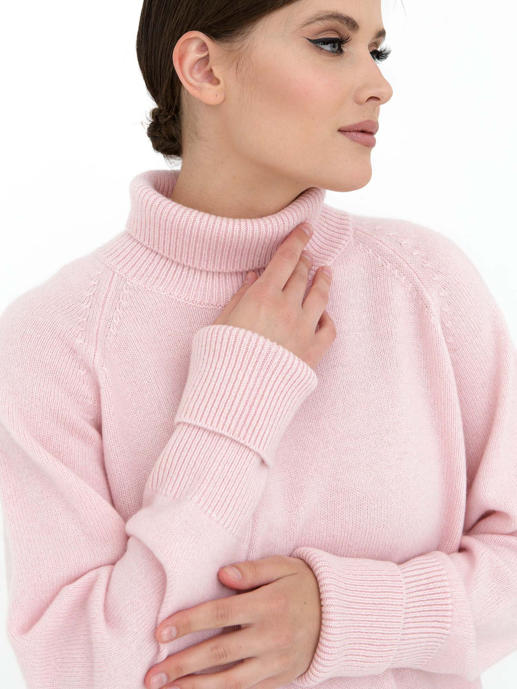 Джемпер кашемировый 12150 розовый
