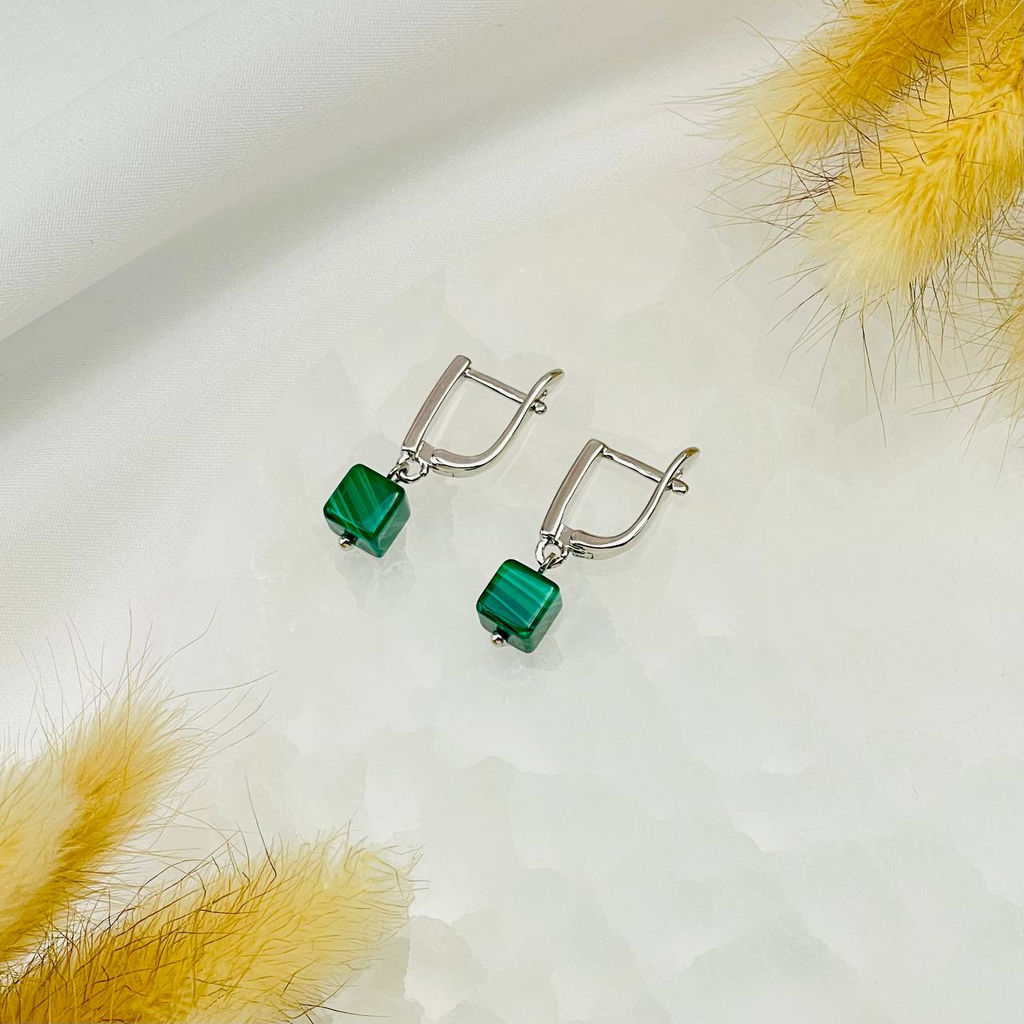 Серьги из Малахита