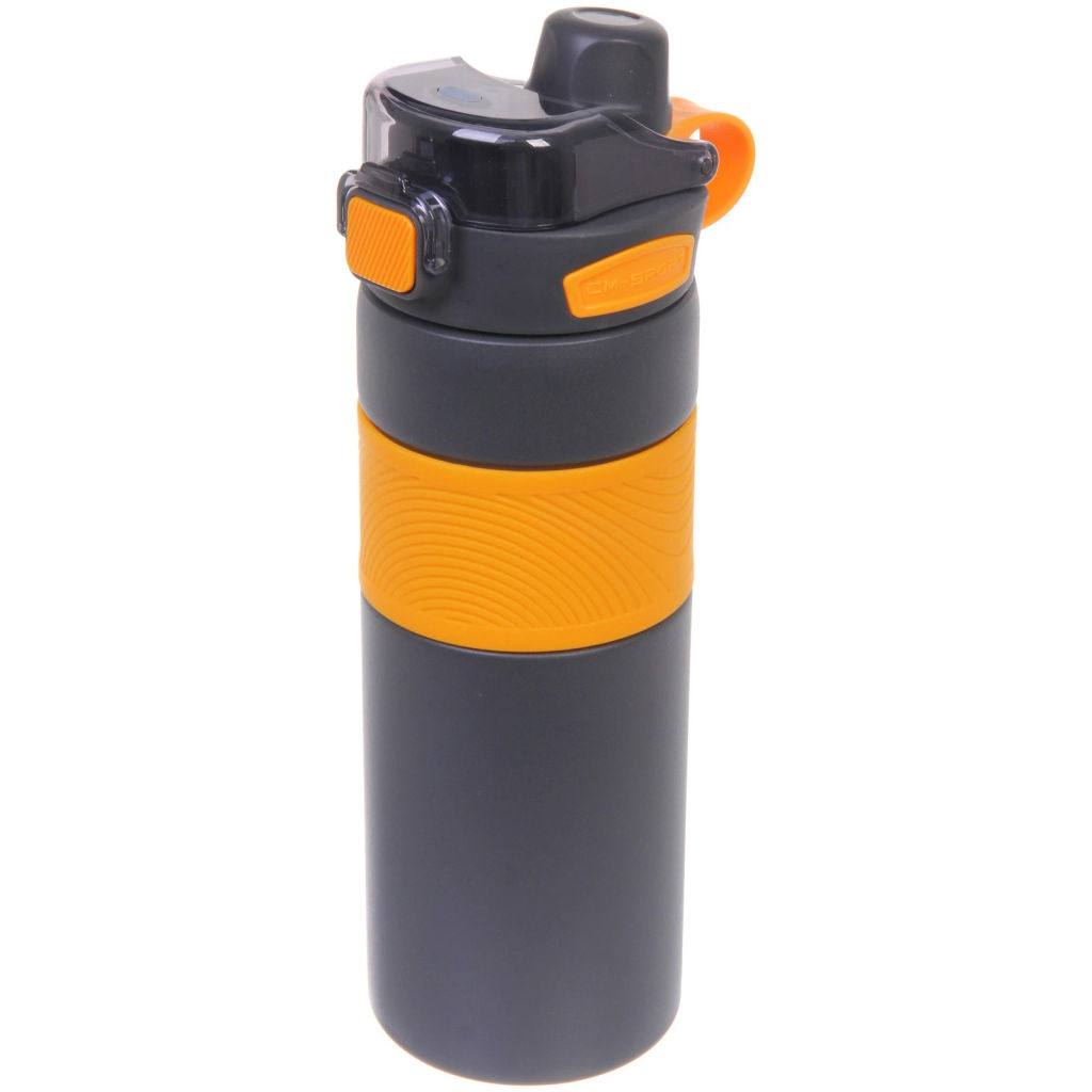 Термос 800мл "Фитнесс", цвет темно-серый