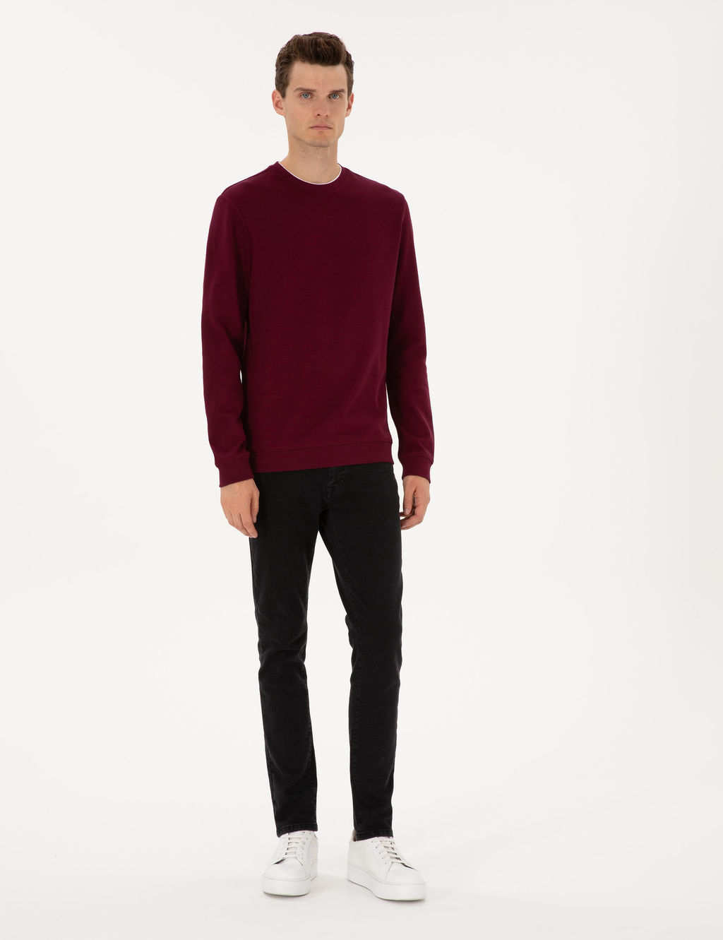 Bordo Regular Fit Sweatshirt - Pierre cardin фото 5