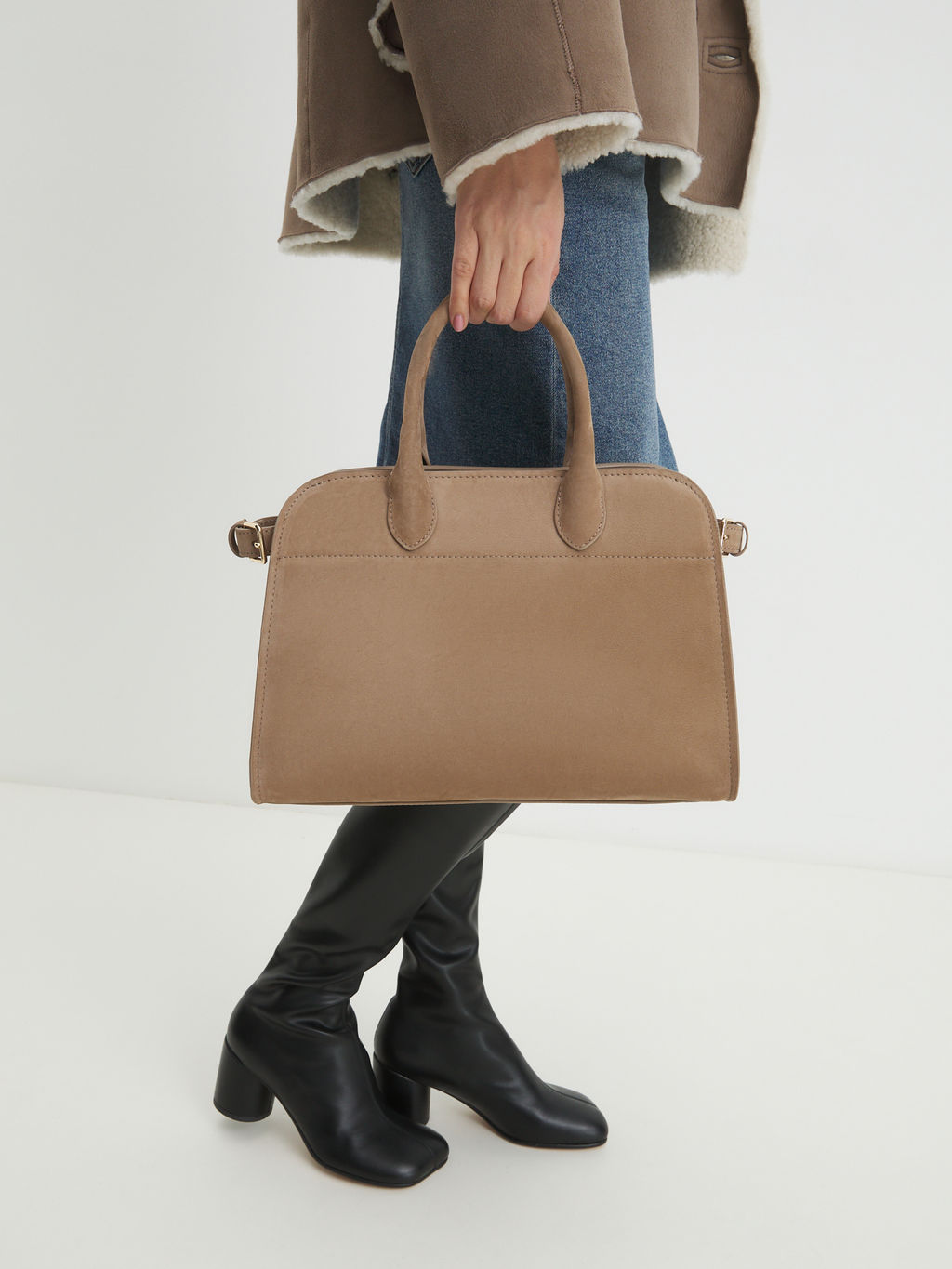 Женский тоут CALZETTI ASHLEY MEDIUM Артикул 4406304, бежевый  фото 2