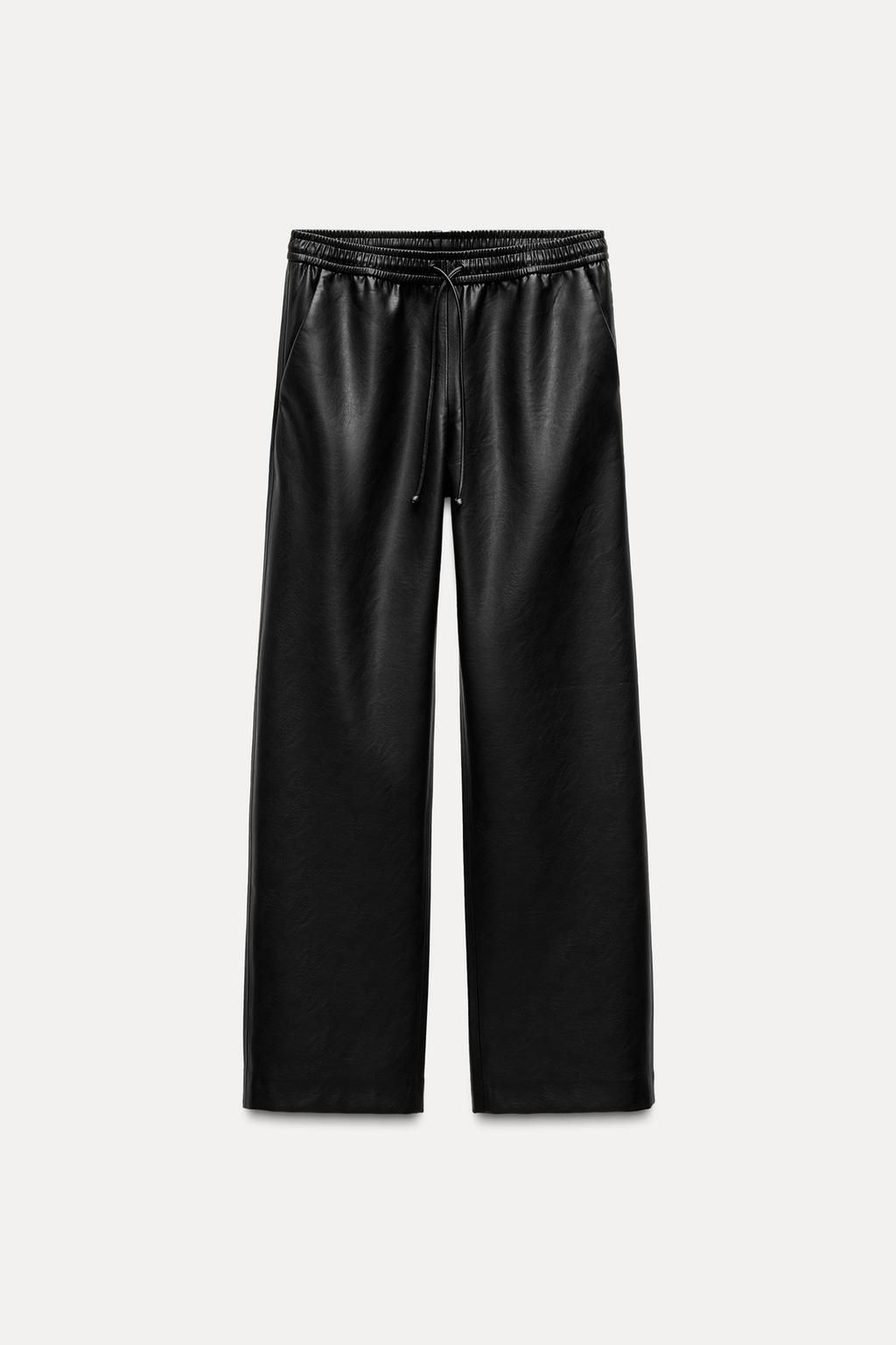FAUX LEATHER TROUSERS - Zara фото 5