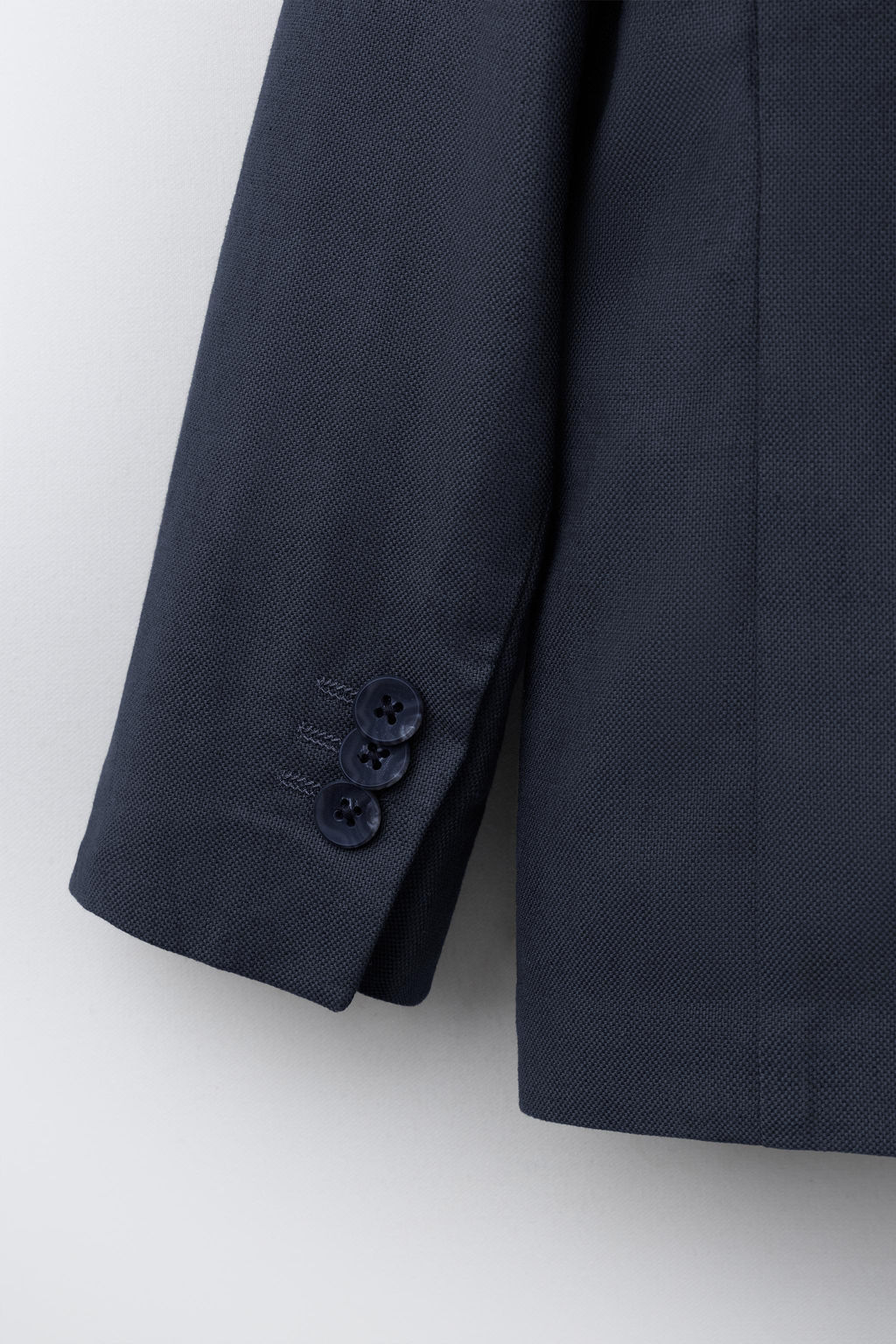 BLAZER TRAJE CON ALGOD?N Y LINO / Marino - Zara фото 4