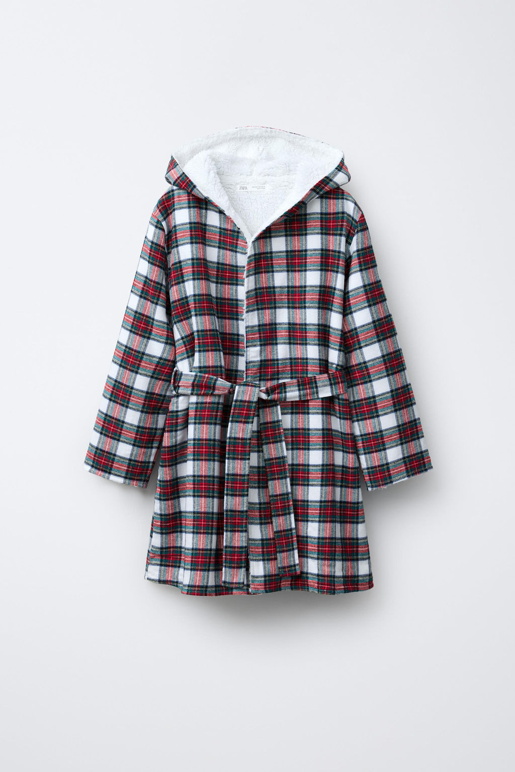CHECK FLANNEL ROBE