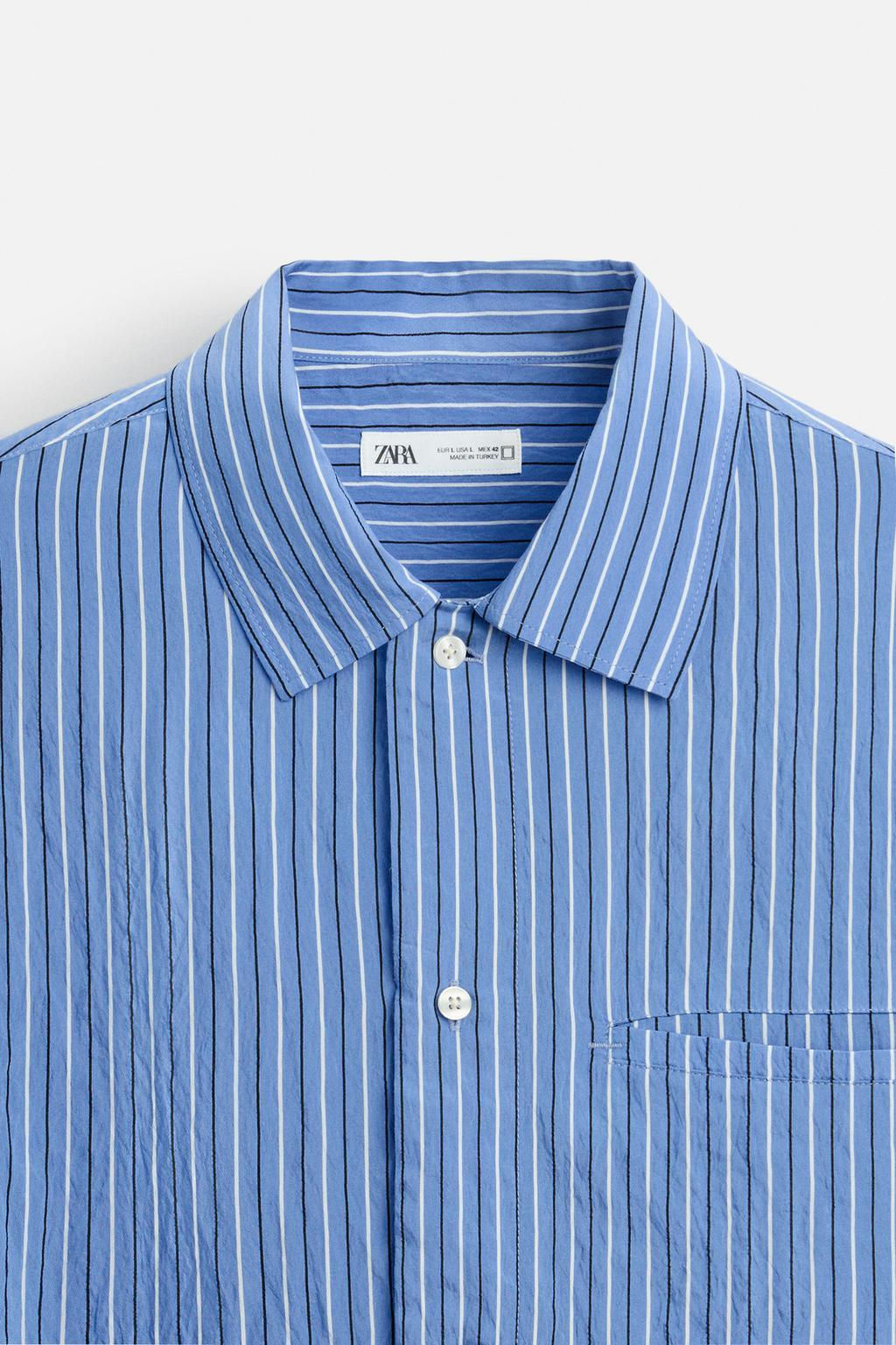 STRIPED FLOWING SHIRT - Zara фото 9