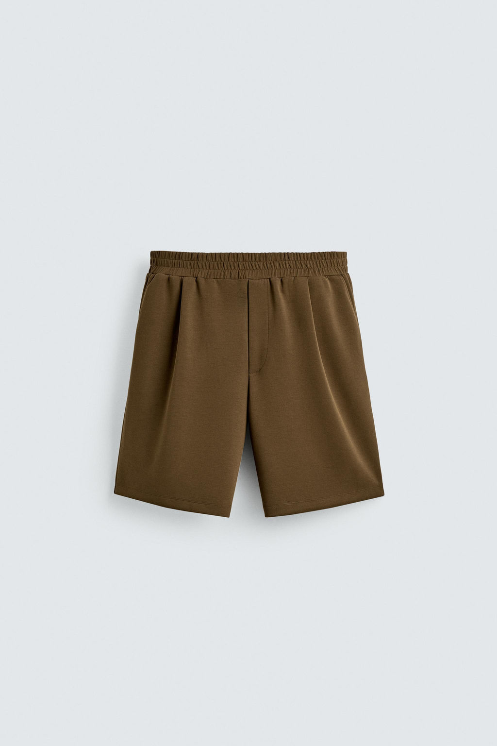 BERMUDA RELAXED FIT SOFT PLIEGUES / Marr?n - Zara фото 6