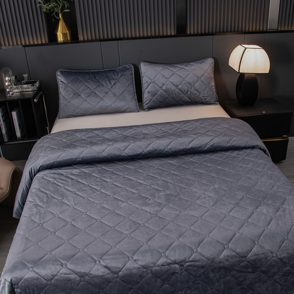 Велюровое покрывало ромб OVF036 240*260