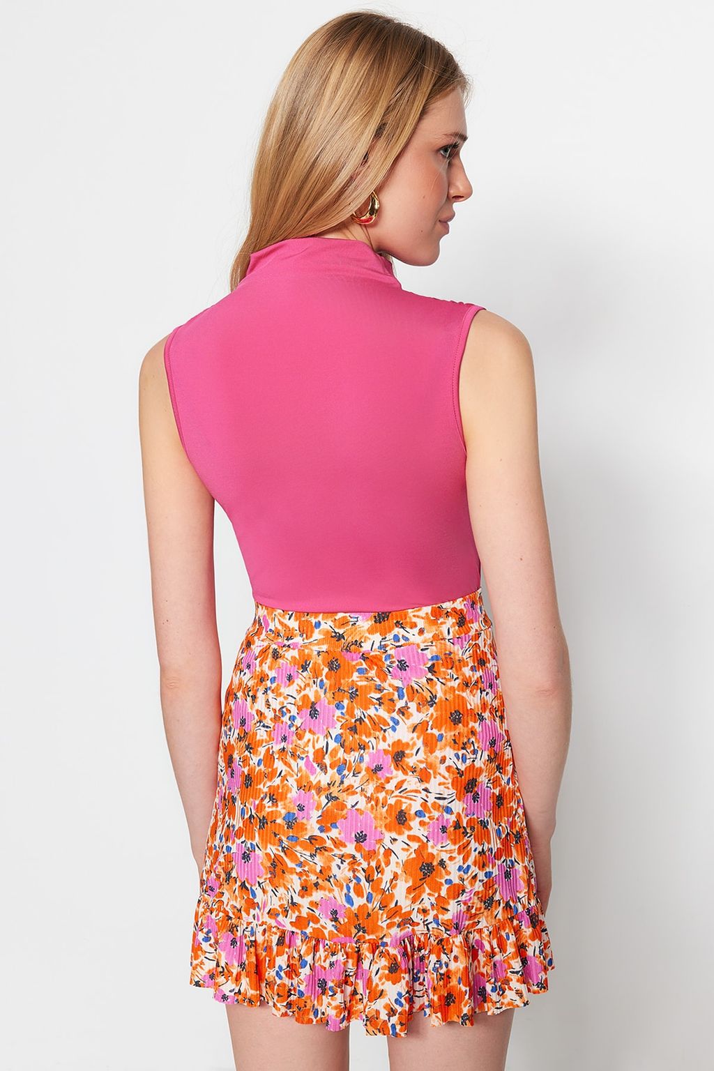 Fusya Bal?kc? Yaka Kolsuz Esnek C?tc?tl? Orme Body TWOAW22BD0006