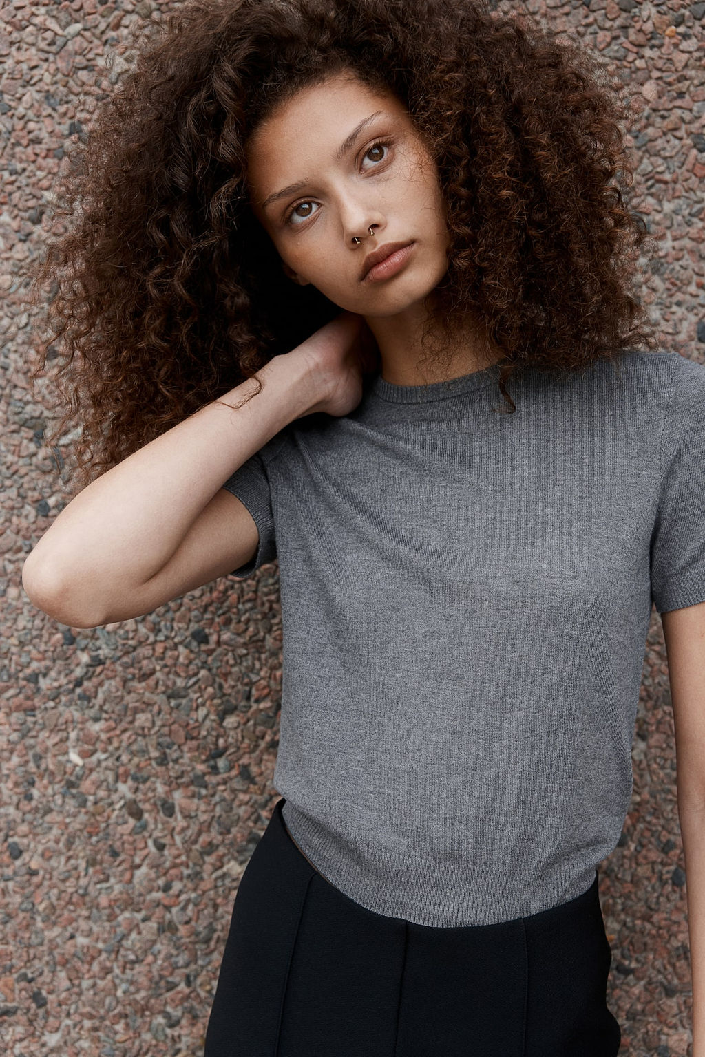 Camiseta de punto fino - H&m фото 2