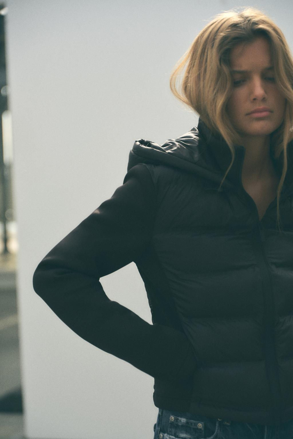 NEOPRENE-EFFECT PADDED JACKET - Zara фото 2