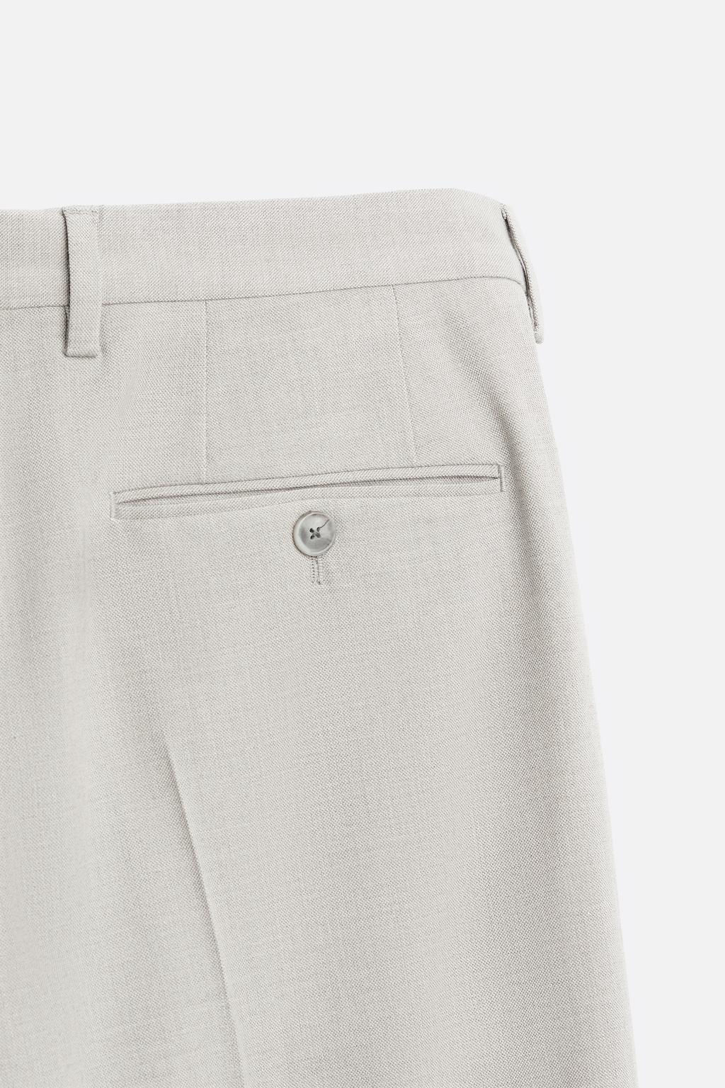 TEXTURED SUIT TROUSERS - Zara фото 8