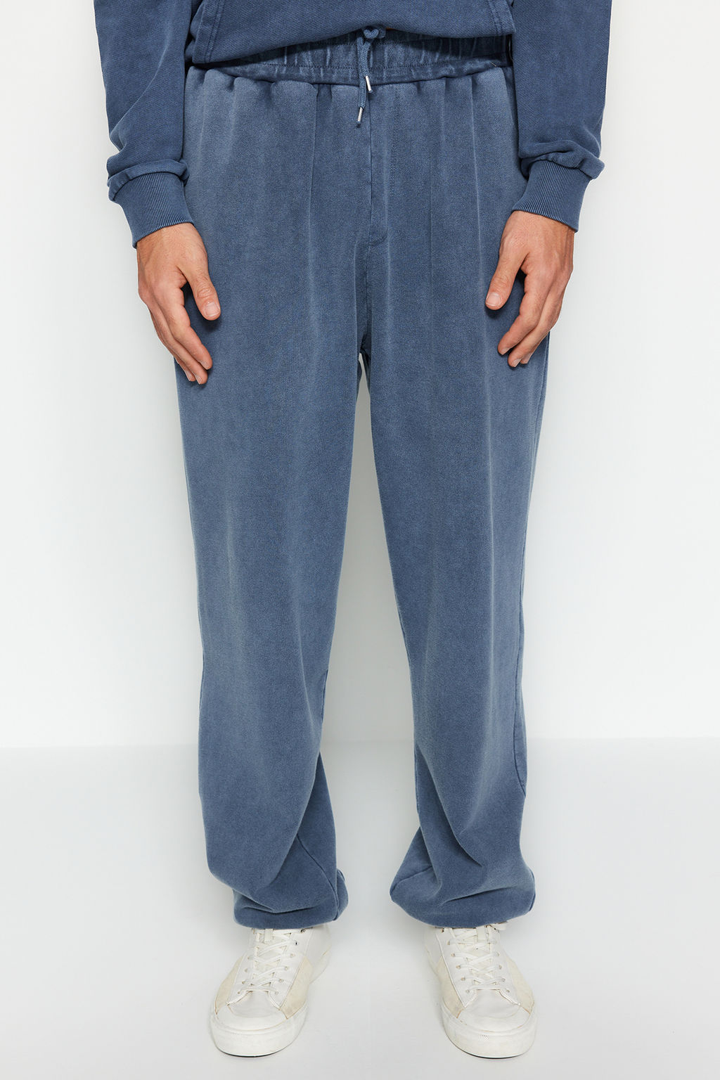 TRENDYOL MAN Premium Antrasit %100 Pamuk Oversize/Genis Soluk Efekt Ac?k Paca Esofman Alt? TMNAW24EA00002 - Trendyolmilla фото 5