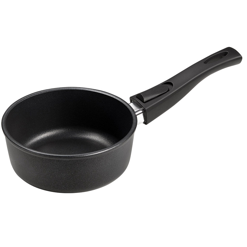 Ковш с тефлоновым покрытием 1,0л, д16см Классик, h7см, s0,4см, съемная ручка из термостойкого пластика, стеклянная крышка с пароотводом, подарочная упаковка (Россия) - Домашняя мода фото 2