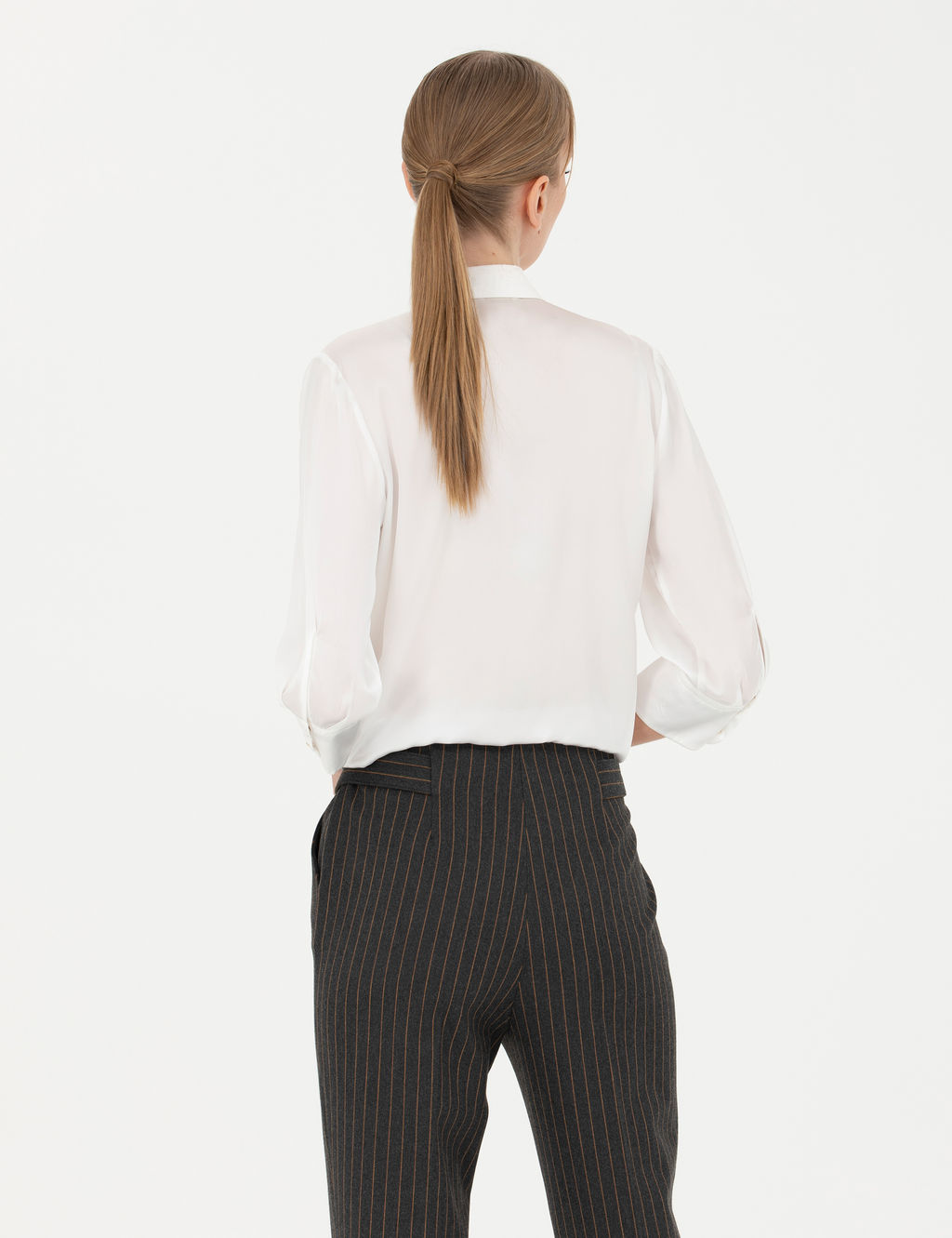 Ekru Comfort Fit Saten G_mlek - Pierre cardin фото 5