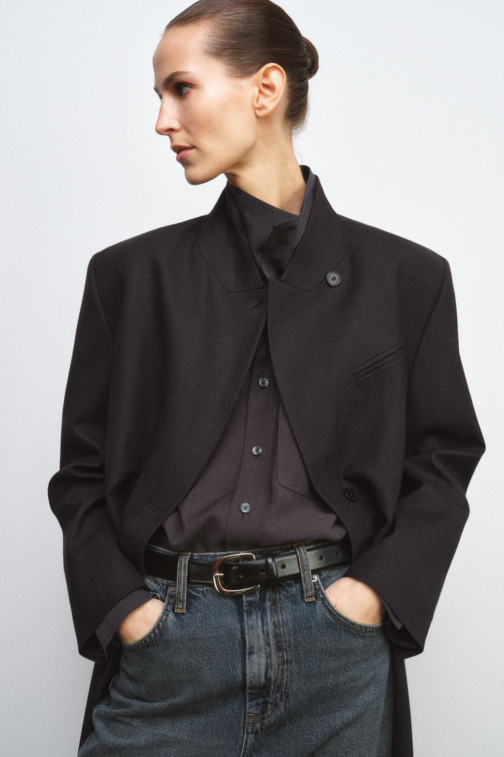 WOOL TWILL COAT ZW COLLECTION LIMITED EDITION - Zara фото 6