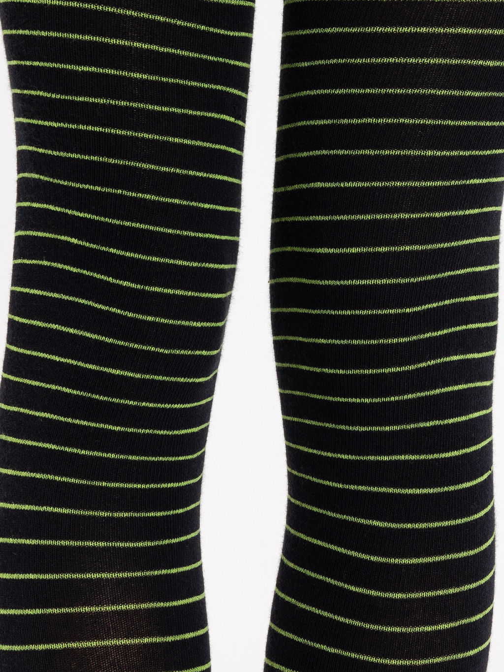 Цена за 3 пары! Колготы для девочек с махровой стопой черные в полоску - Mark formelle фото 3