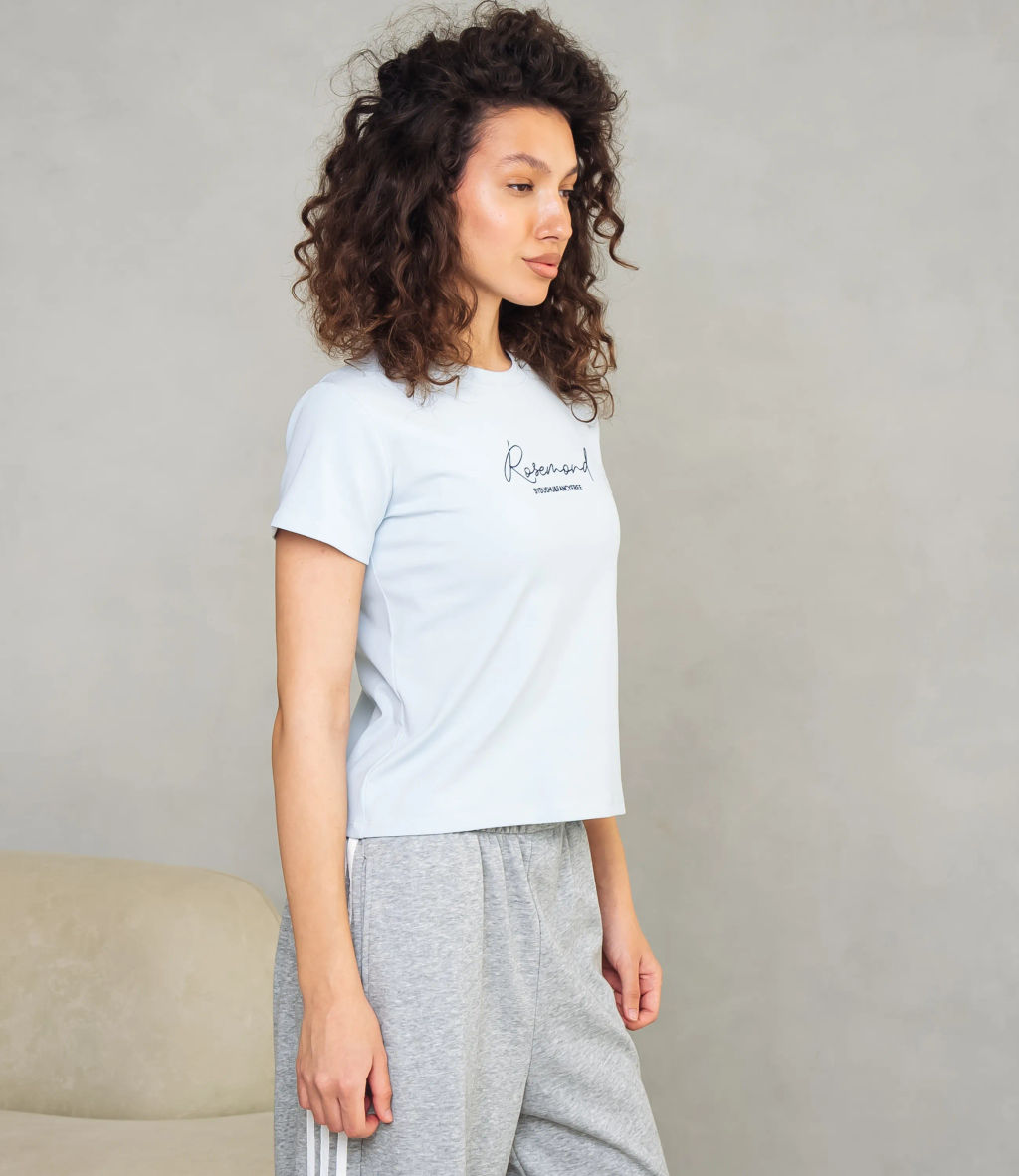 Футболка #КТ4502, голубой - Dommod фото 2