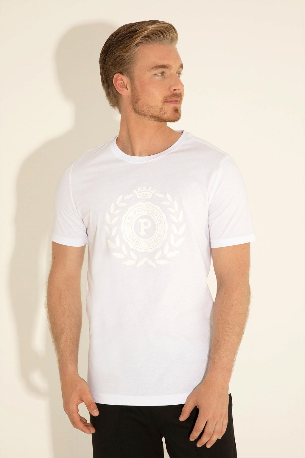 Мужская белая футболка - U.s. polo assn фото 4