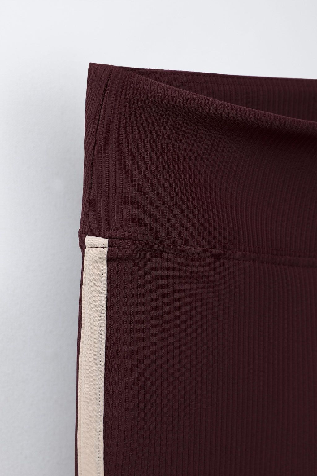 RIBBED LEGGINGS WITH SIDE STRIPES - Zara фото 3