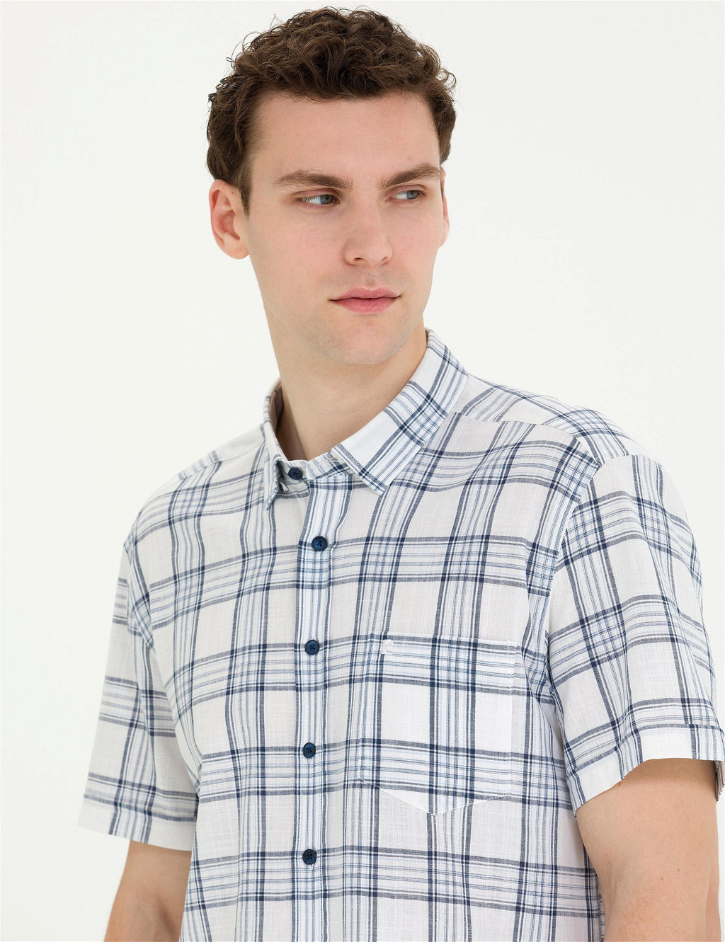 Lacivert Regular Fit K_sa Kollu G_mlek - Pierre cardin фото 2