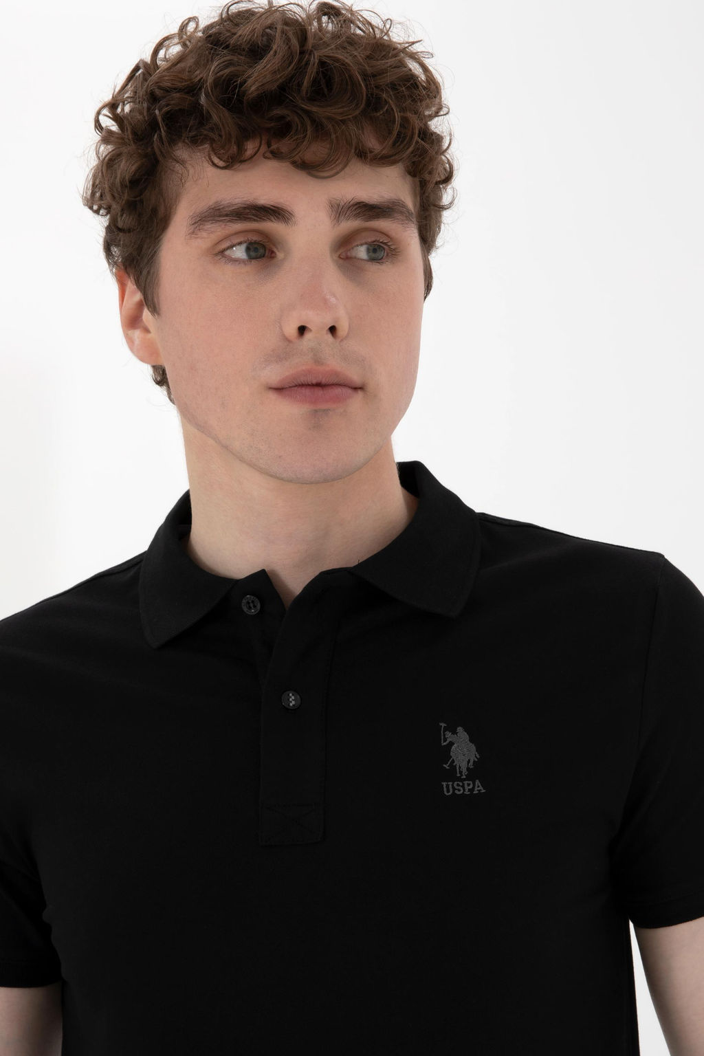 Erkek Slim Fit Polo Yaka Siyah Basic Ti__rt Sepette S_rpriz _ndirim - U.s. polo assn фото 2