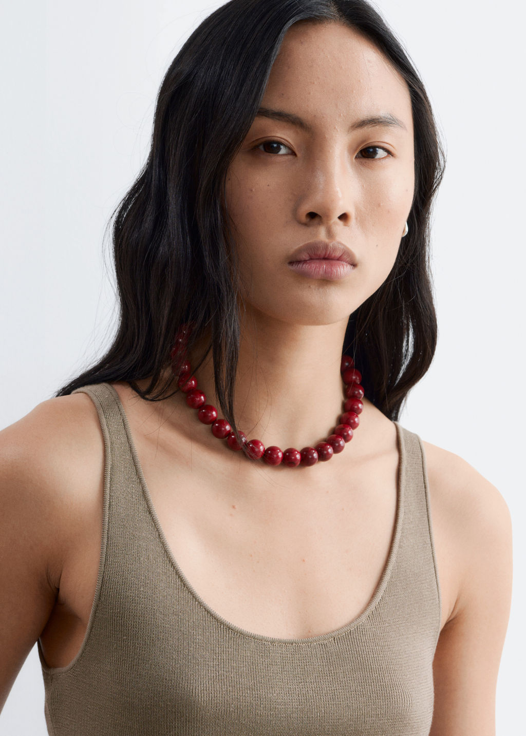 Camiseta de tirantes de punto con cuello redondo - H&m фото 8