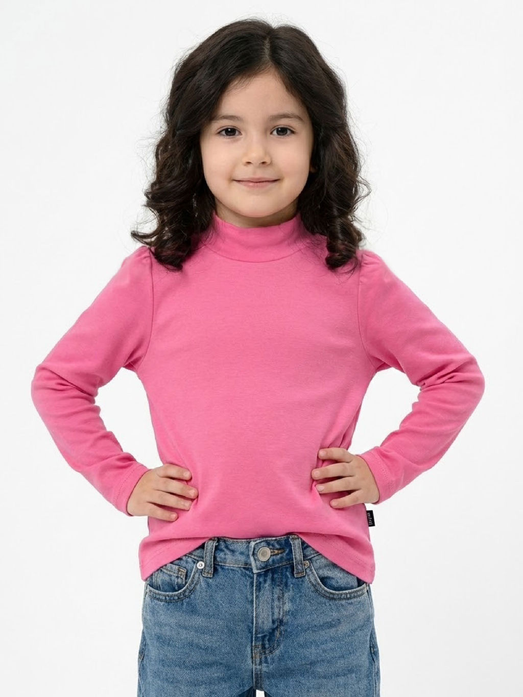 Джемпер (водолазка) UD 7383 розовый - Mini maxi фото 3