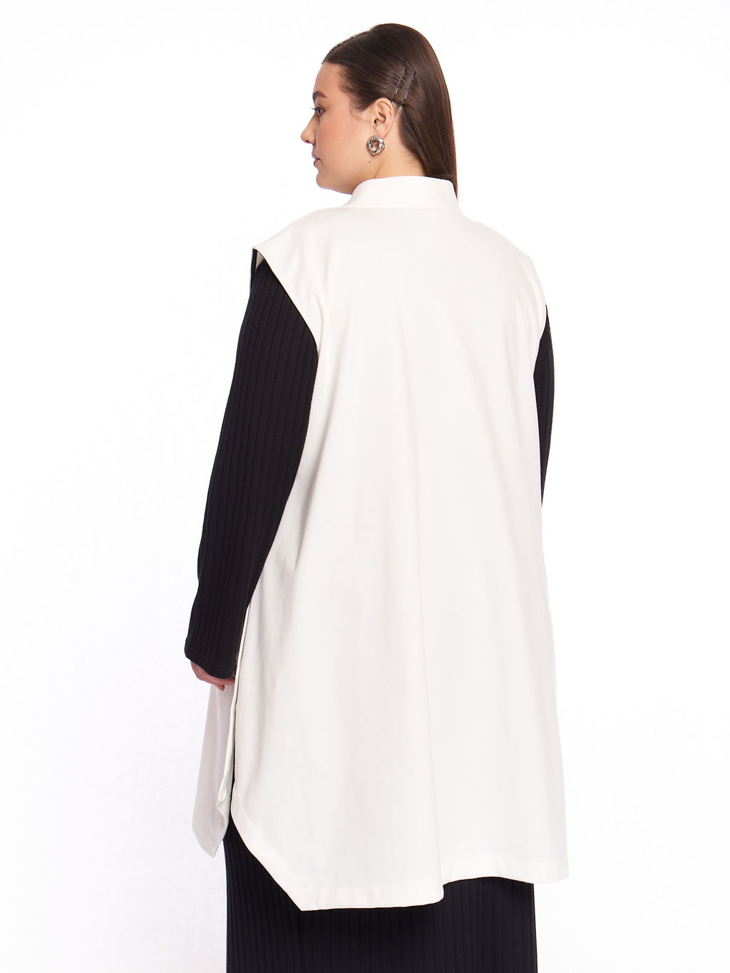 Удлиненный жилет GL03006WHT04