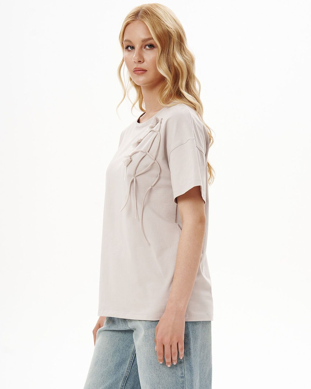 Футболка с объёмными цветами FAS005 - Sahar art lab фото 5